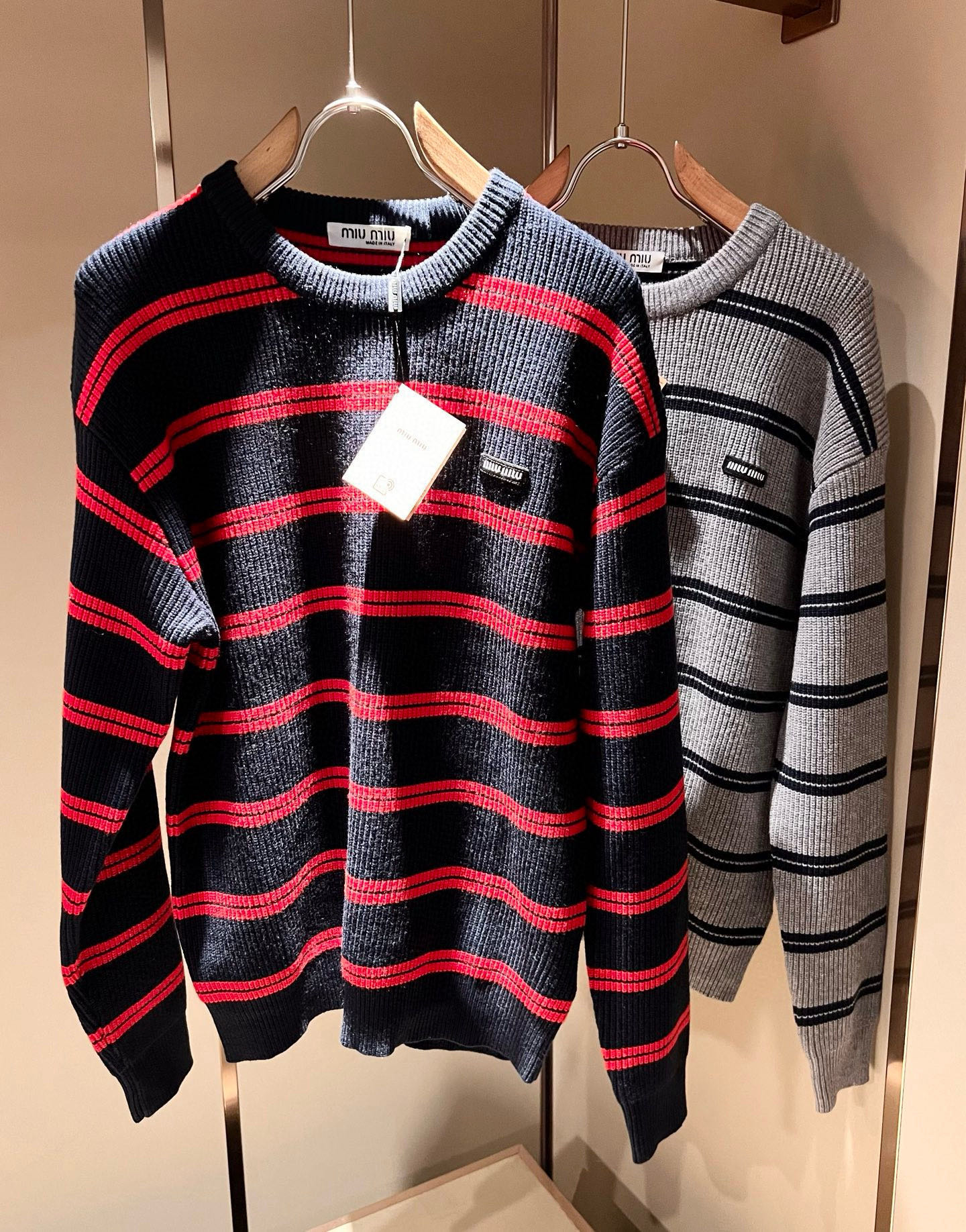 Miu Miu Couple Basic Clothing Wool M-l-xl