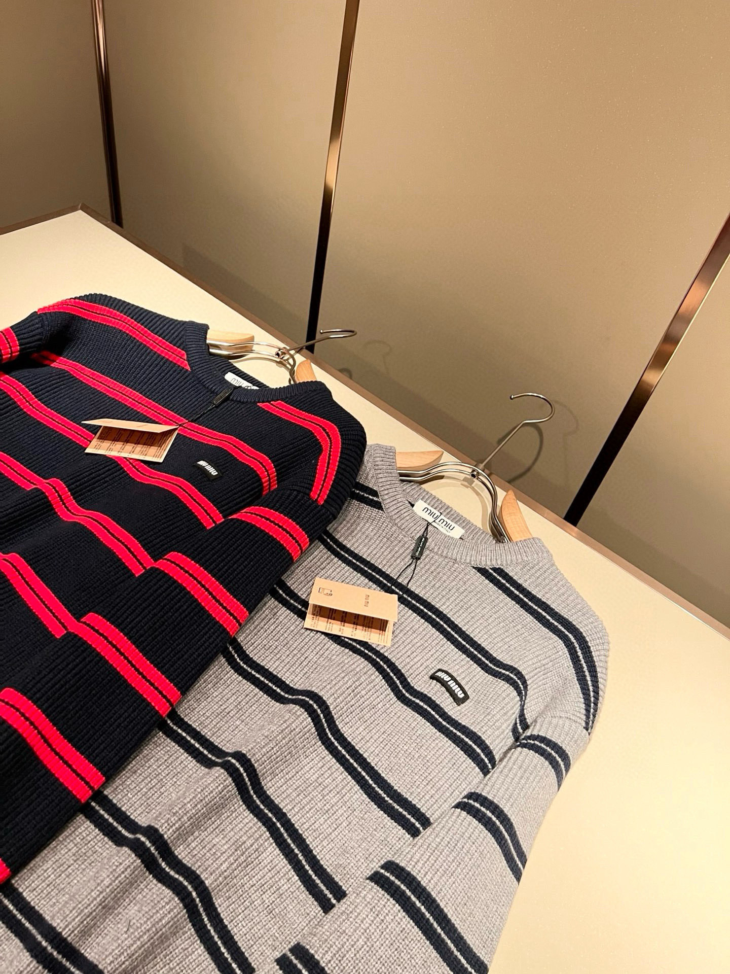 Miu Miu Couple Basic Clothing Wool M-l-xl