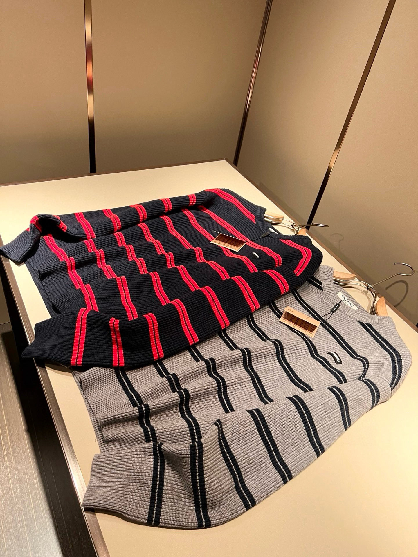 Miu Miu Couple Basic Clothing Wool M-l-xl