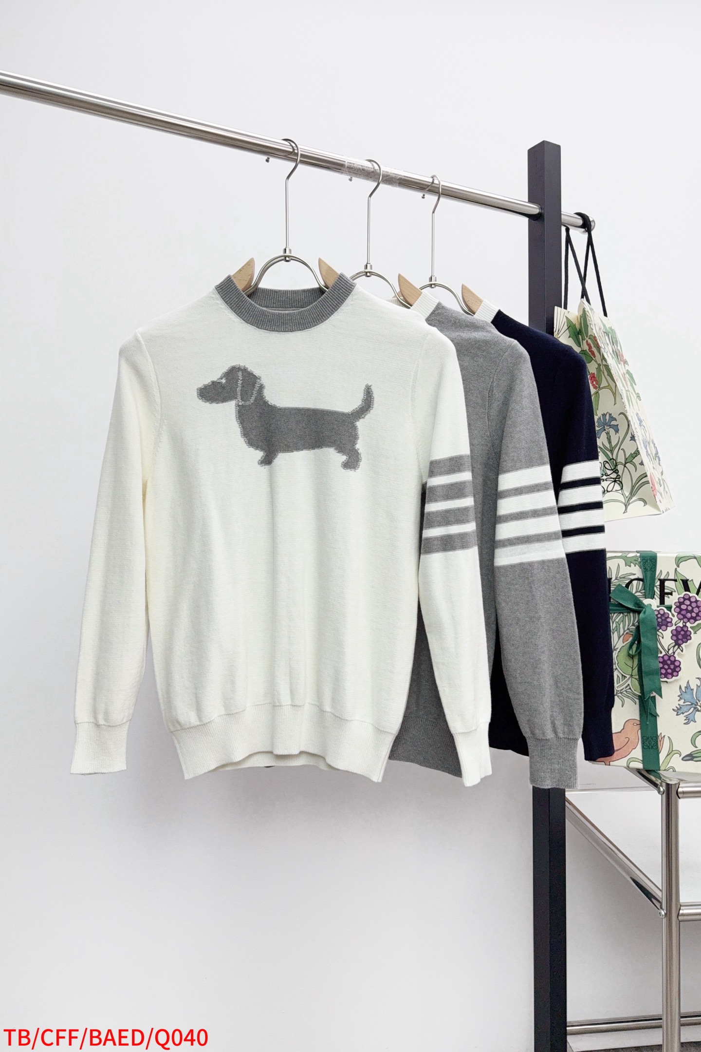 Thom Browne Couple Basic Clothing Cotton White Loose Fit M-234