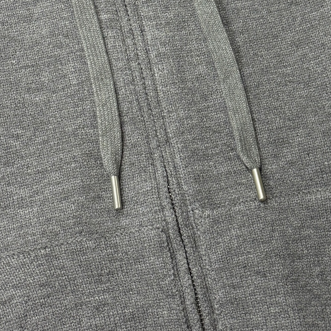 Thom Browne Couple Basic Clothing Wool Blue Hooded S-m