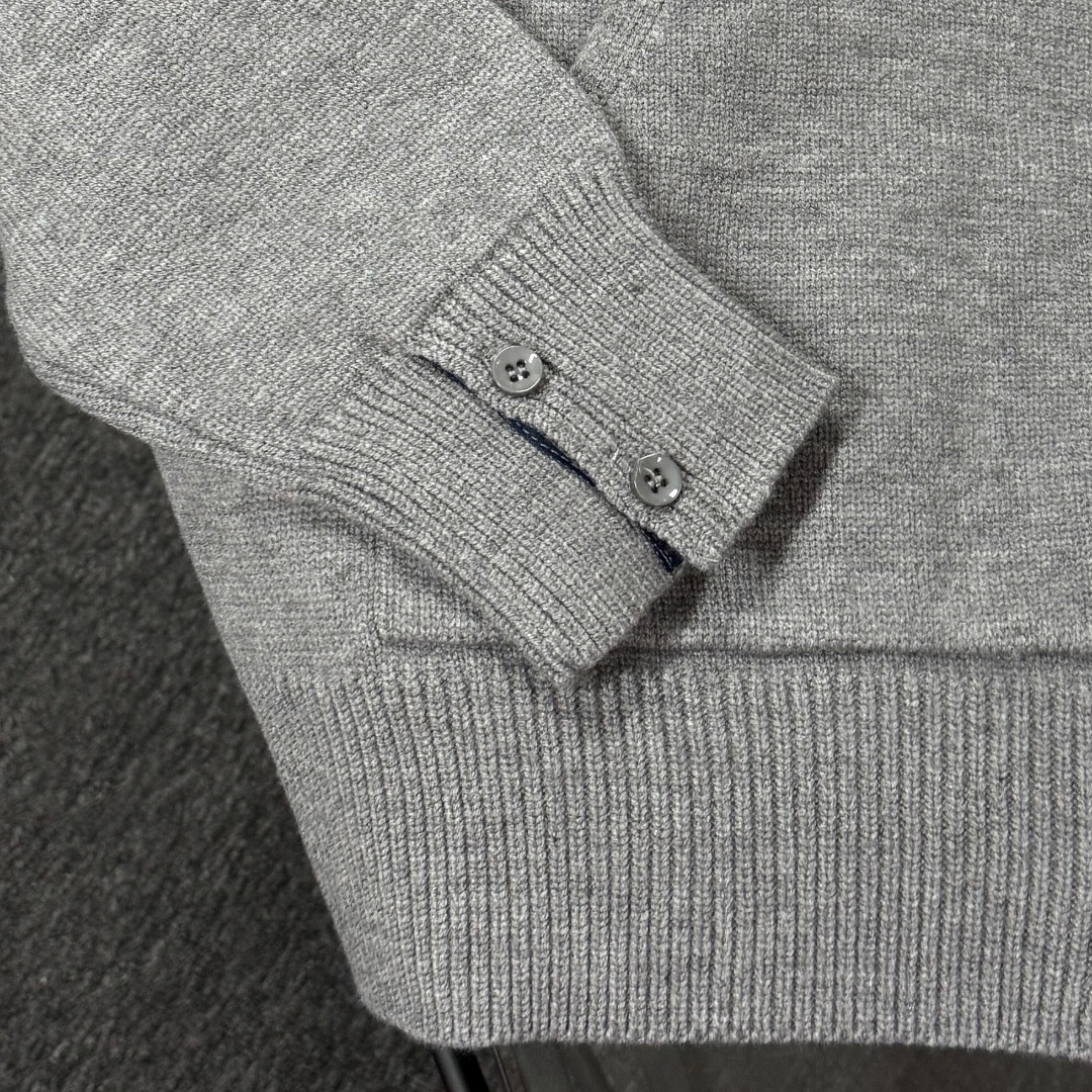 Thom Browne Couple Basic Clothing Wool Blue Hooded S-m