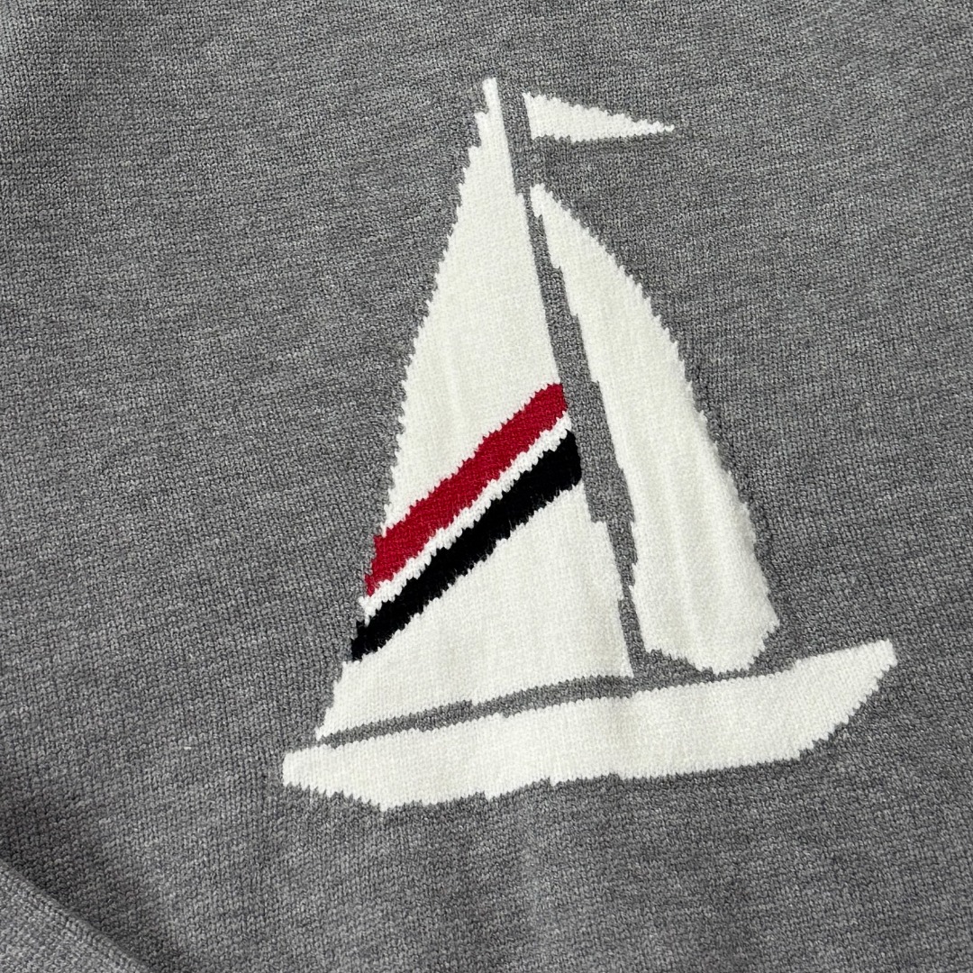 Thom Browne Couple Basic Clothing Wool Blue Hooded S-m