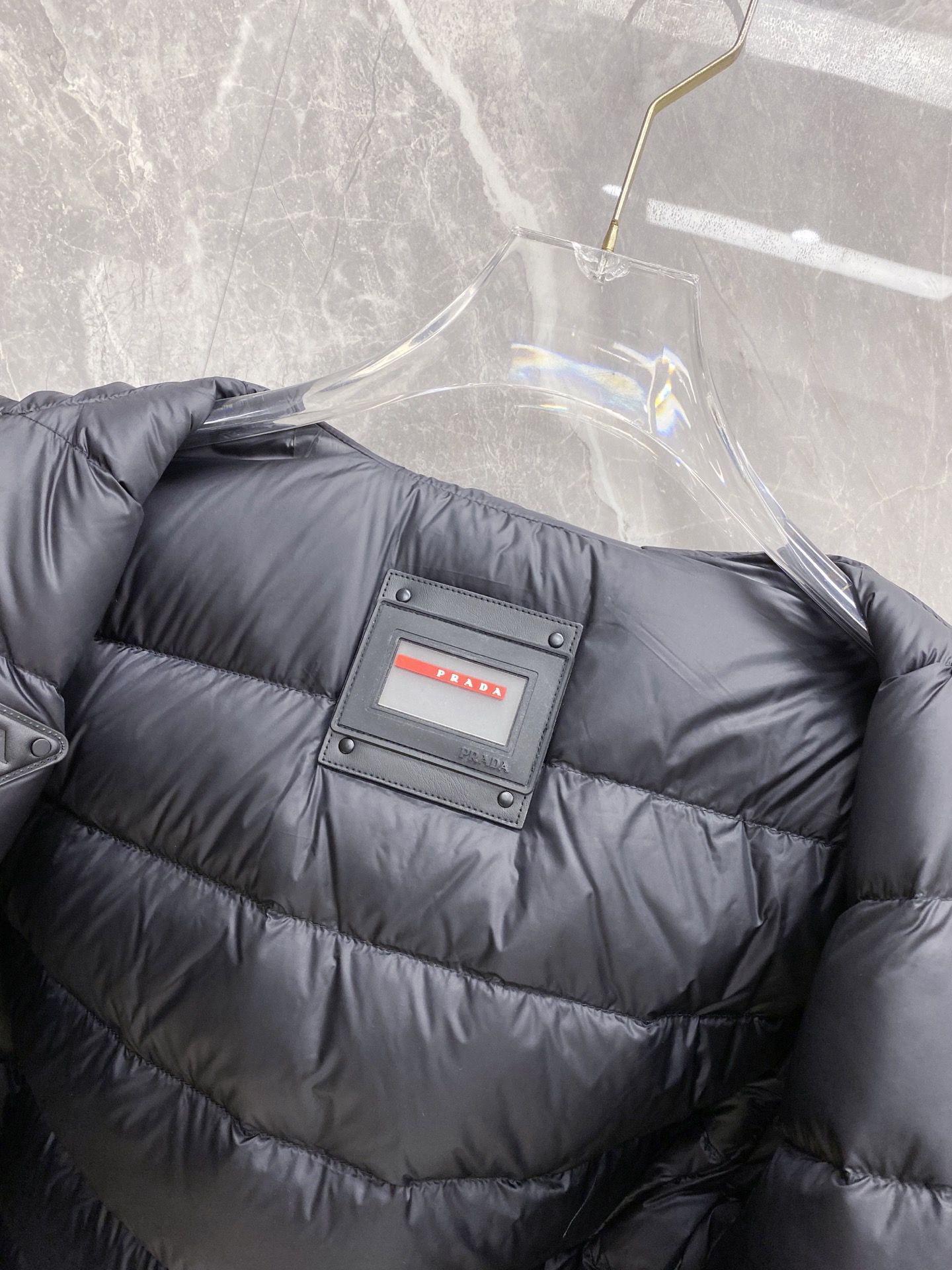 Prada Down Jacket Black Hooded M-54-48-56-50-52