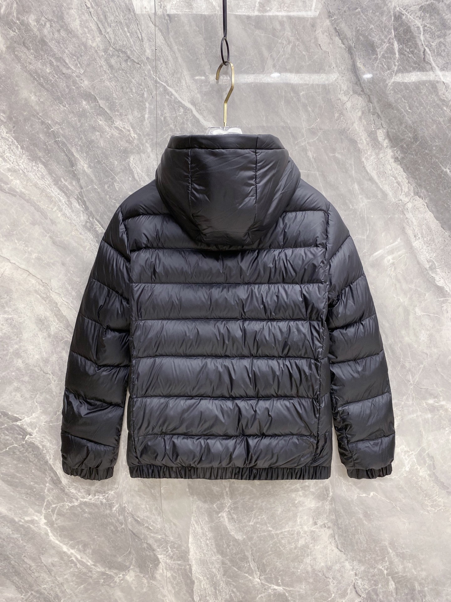 Prada Down Jacket Black Hooded M-54-48-56-50-52
