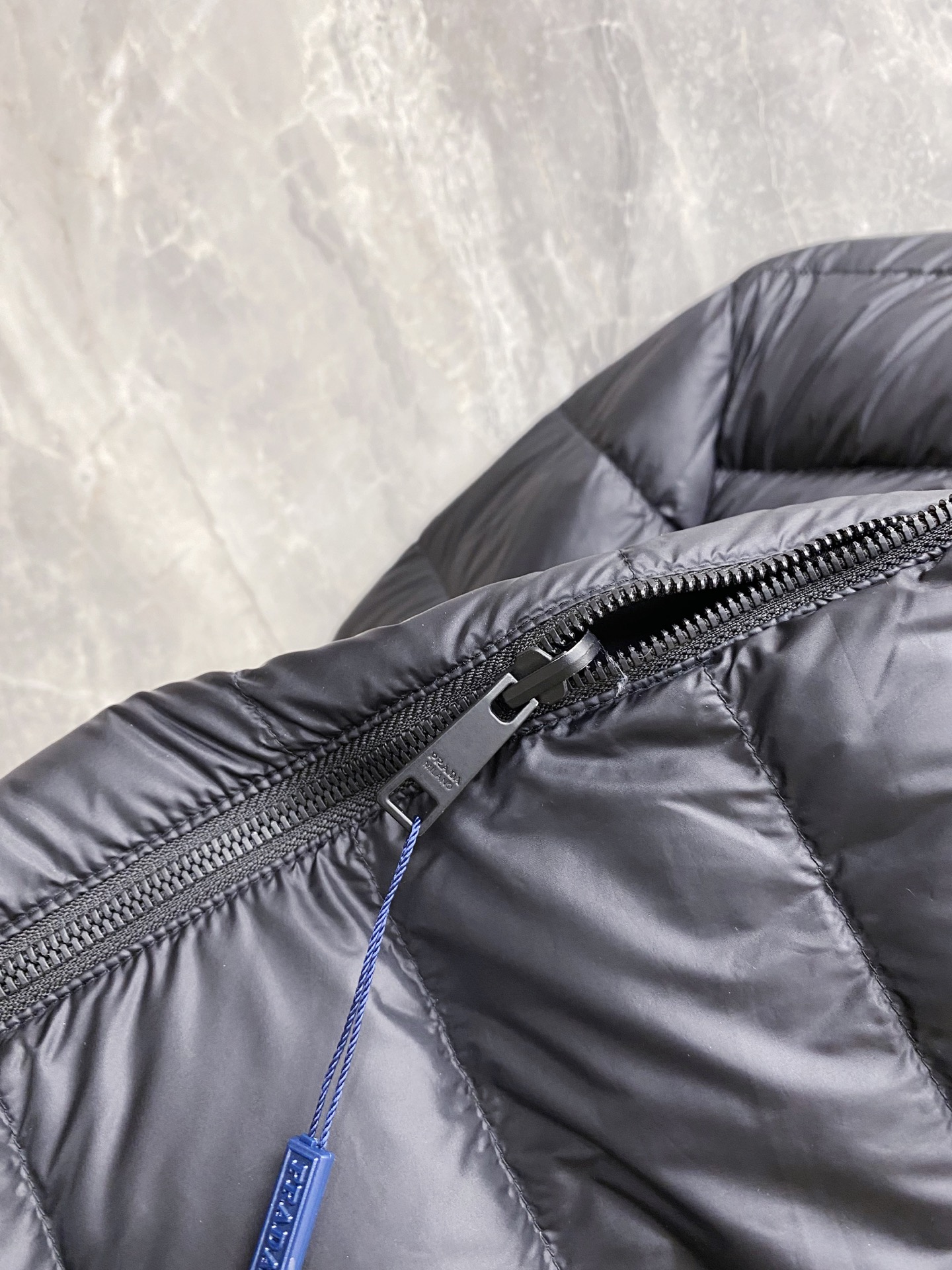 Prada Down Jacket Black Hooded M-54-48-56-50-52