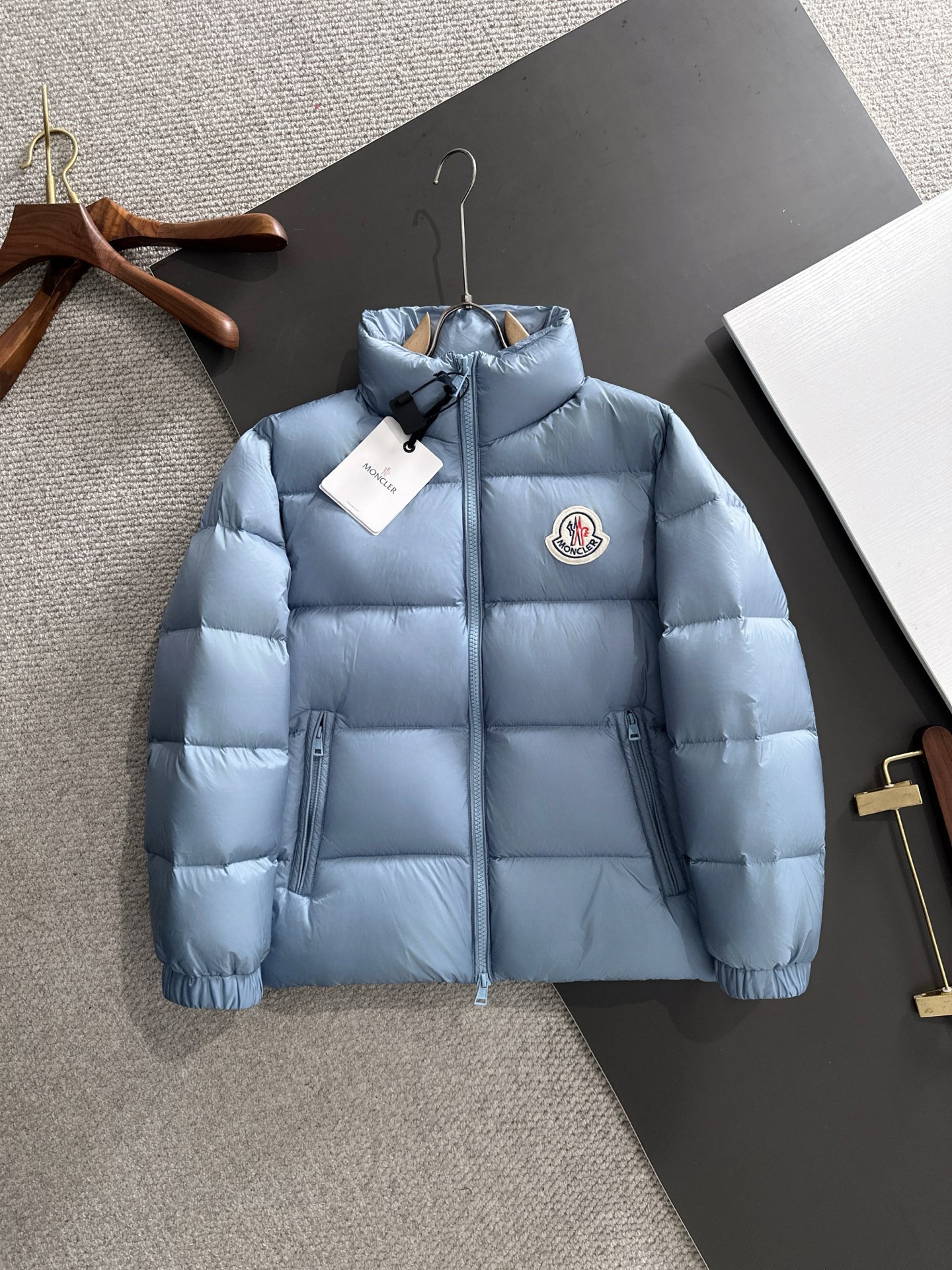 Moncler Down Jacket Goose Down Blue S-m-l-xl