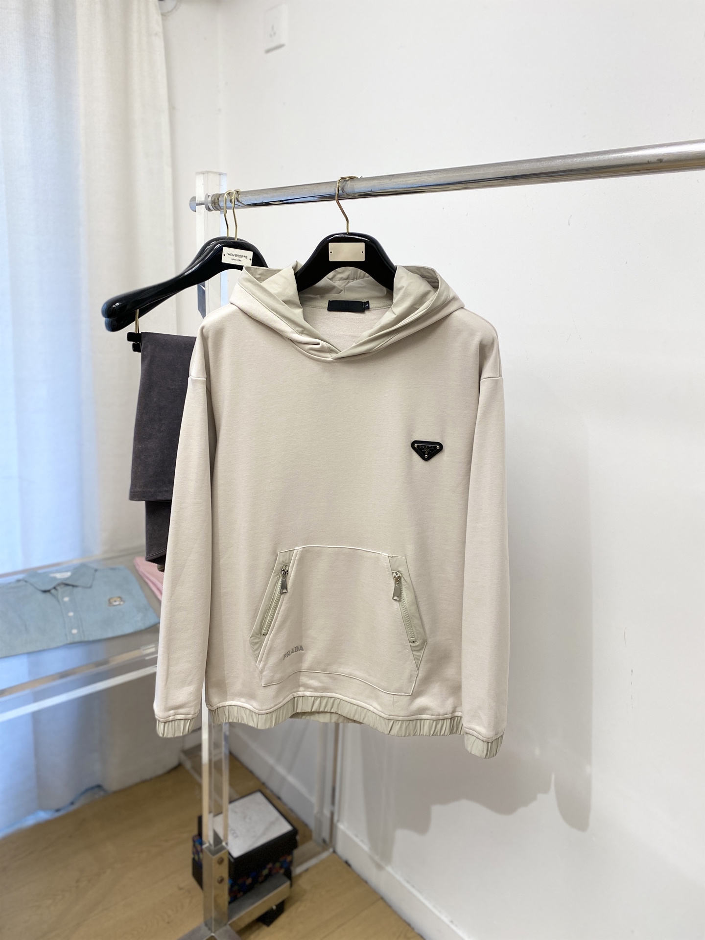 Prada Hoodie Cotton M-l-xl