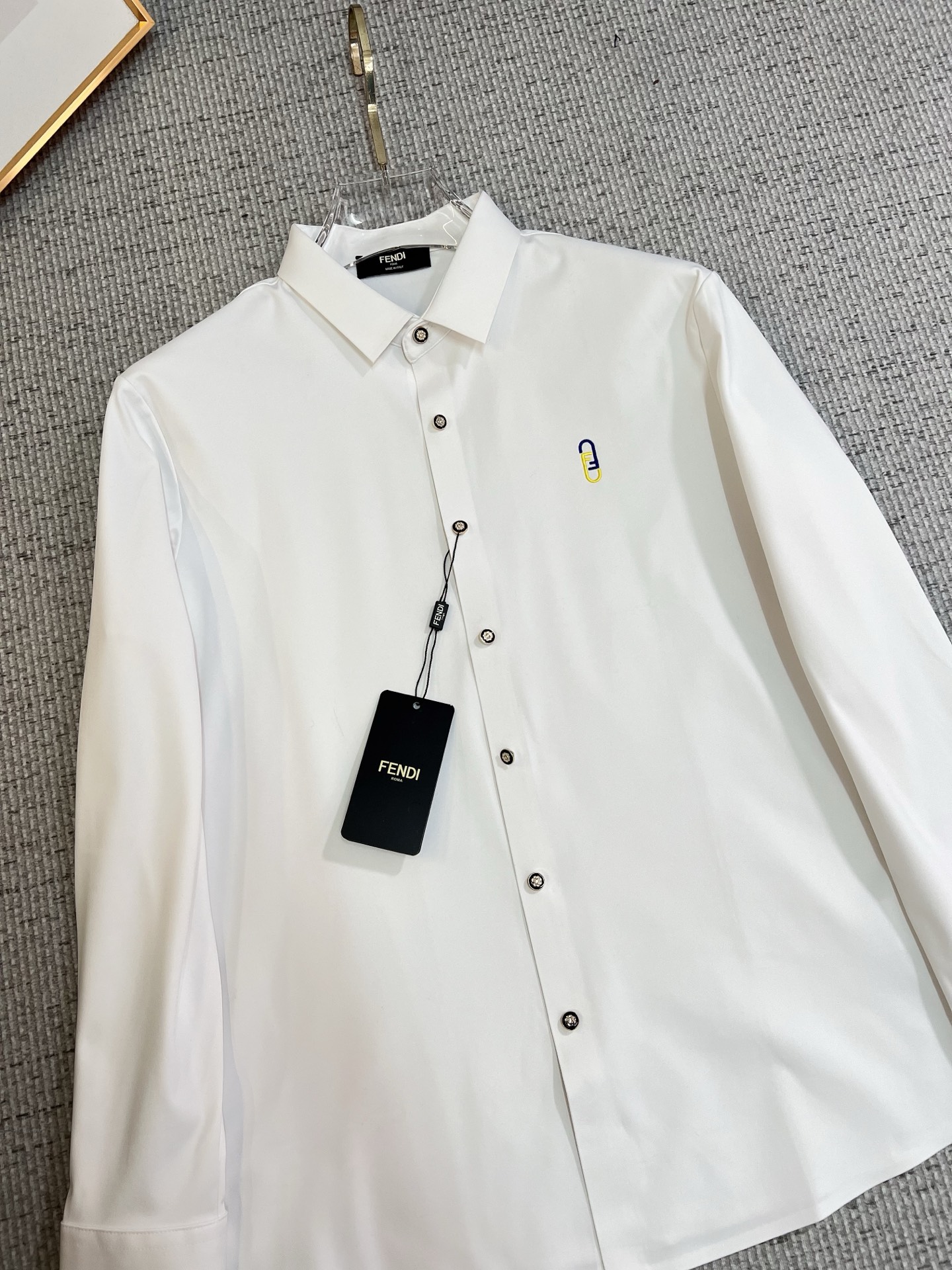 Fendi Male Shirt Cotton Slim Fit M-xl