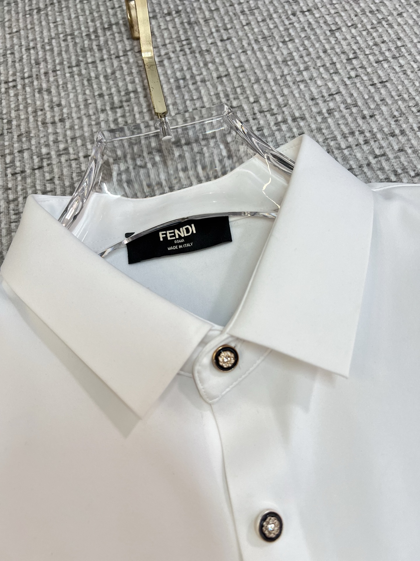 Fendi Male Shirt Cotton Slim Fit M-xl
