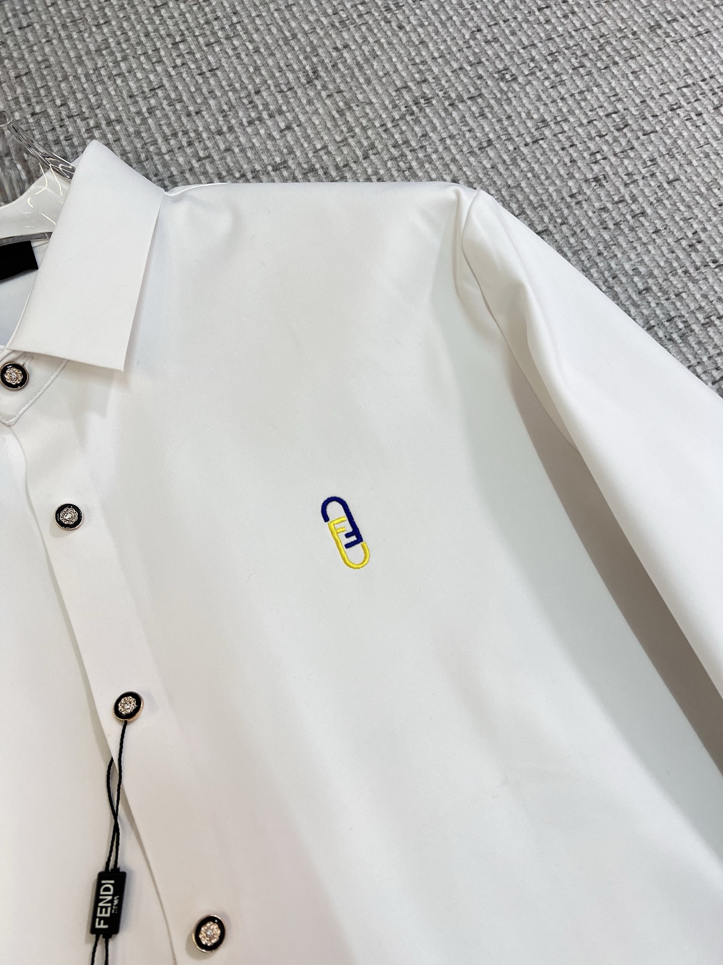 Fendi Male Shirt Cotton Slim Fit M-xl