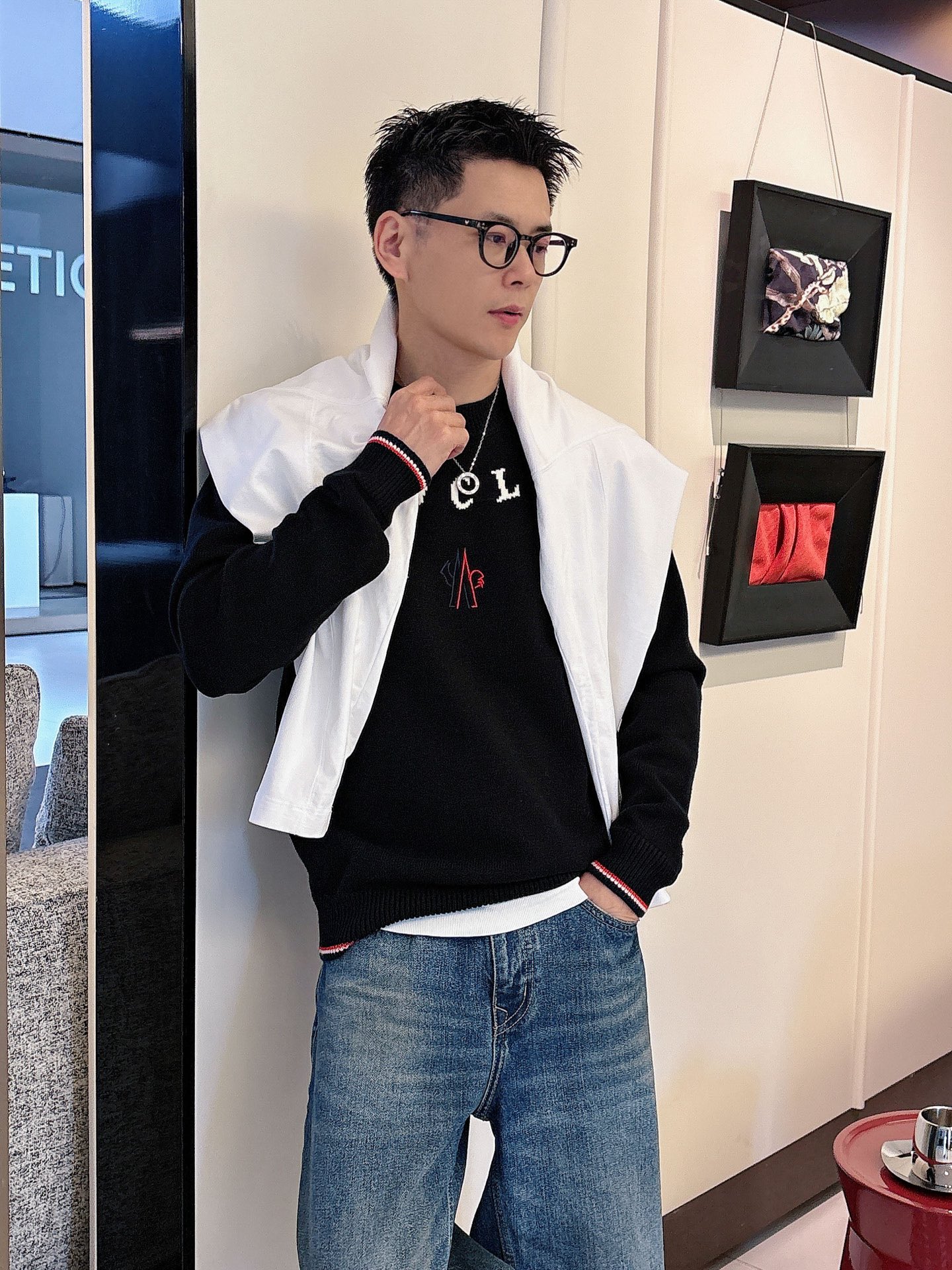 Moncler Male Basic Clothing Wool M-l-xl