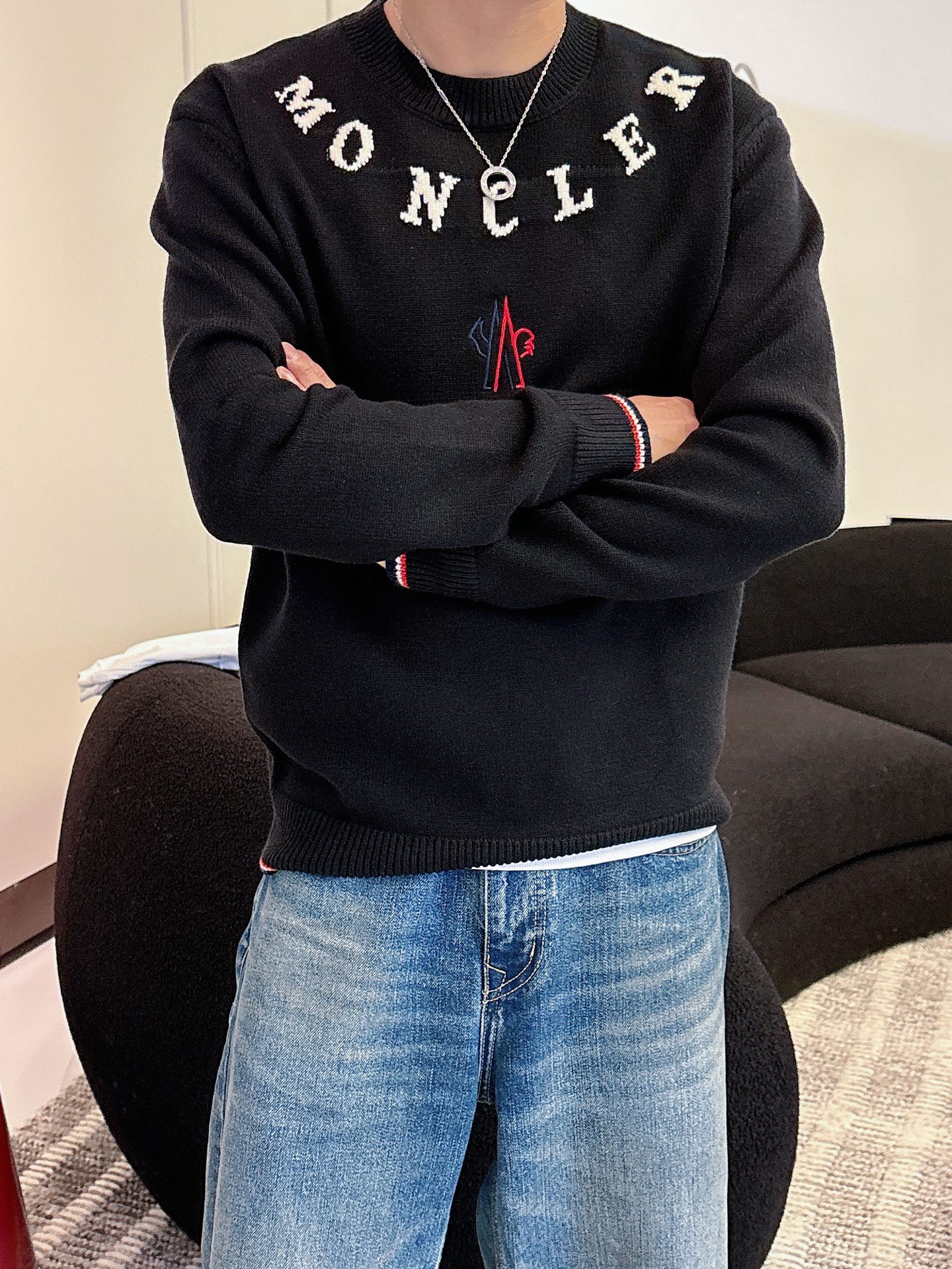 Moncler Male Basic Clothing Wool M-l-xl