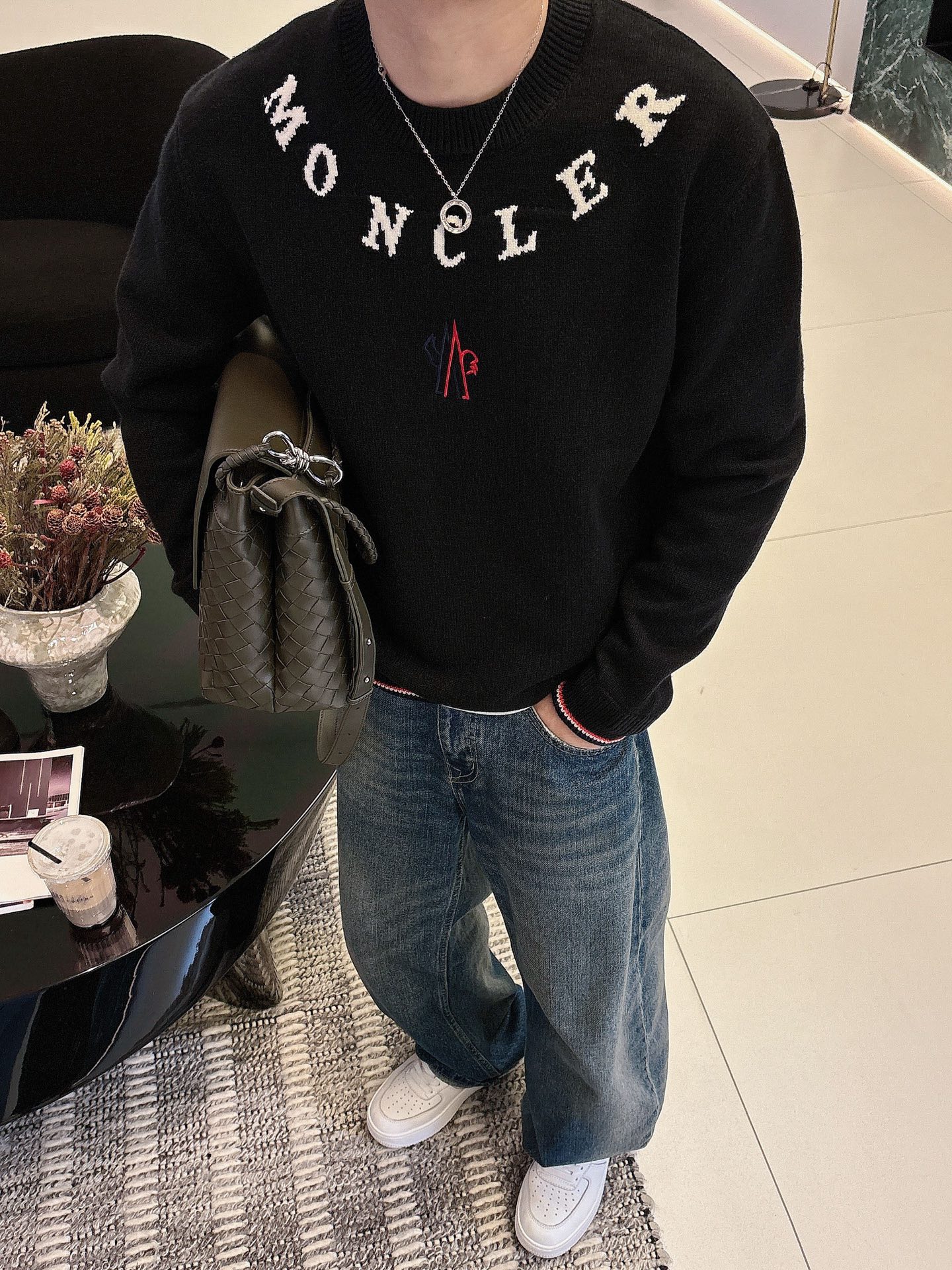 Moncler Male Basic Clothing Wool M-l-xl