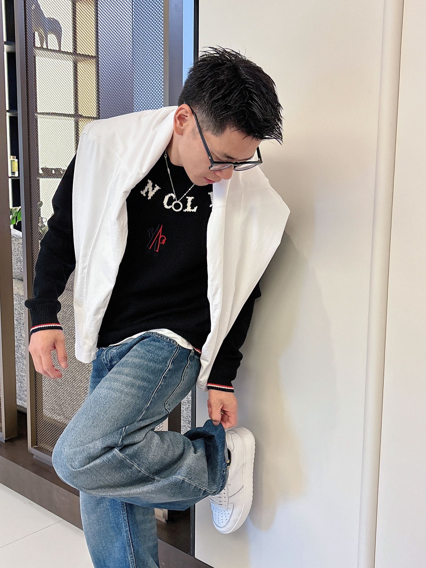 Moncler Male Basic Clothing Wool M-l-xl