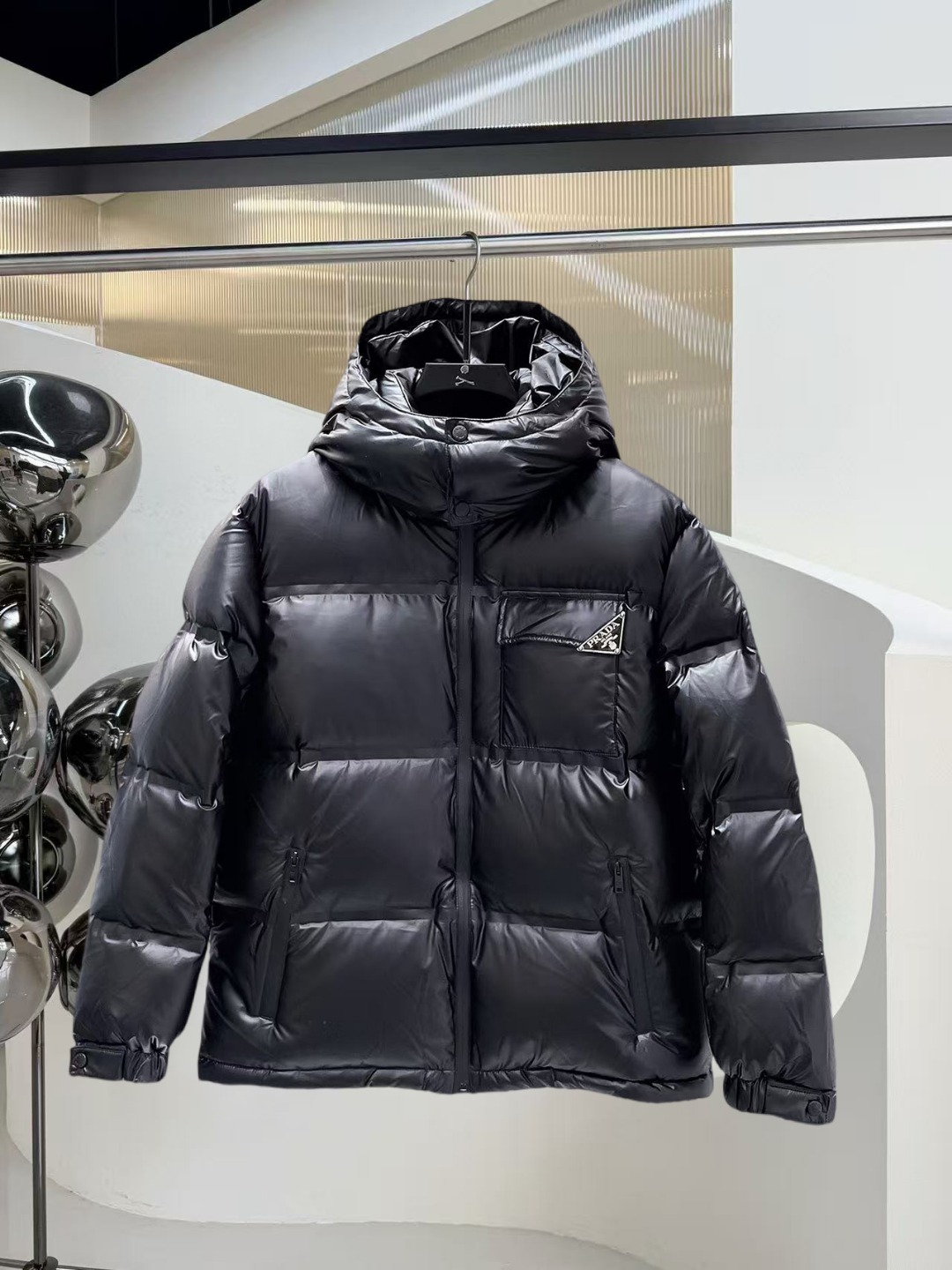 Prada Couple Down Jacket Goose Down M-l-xl