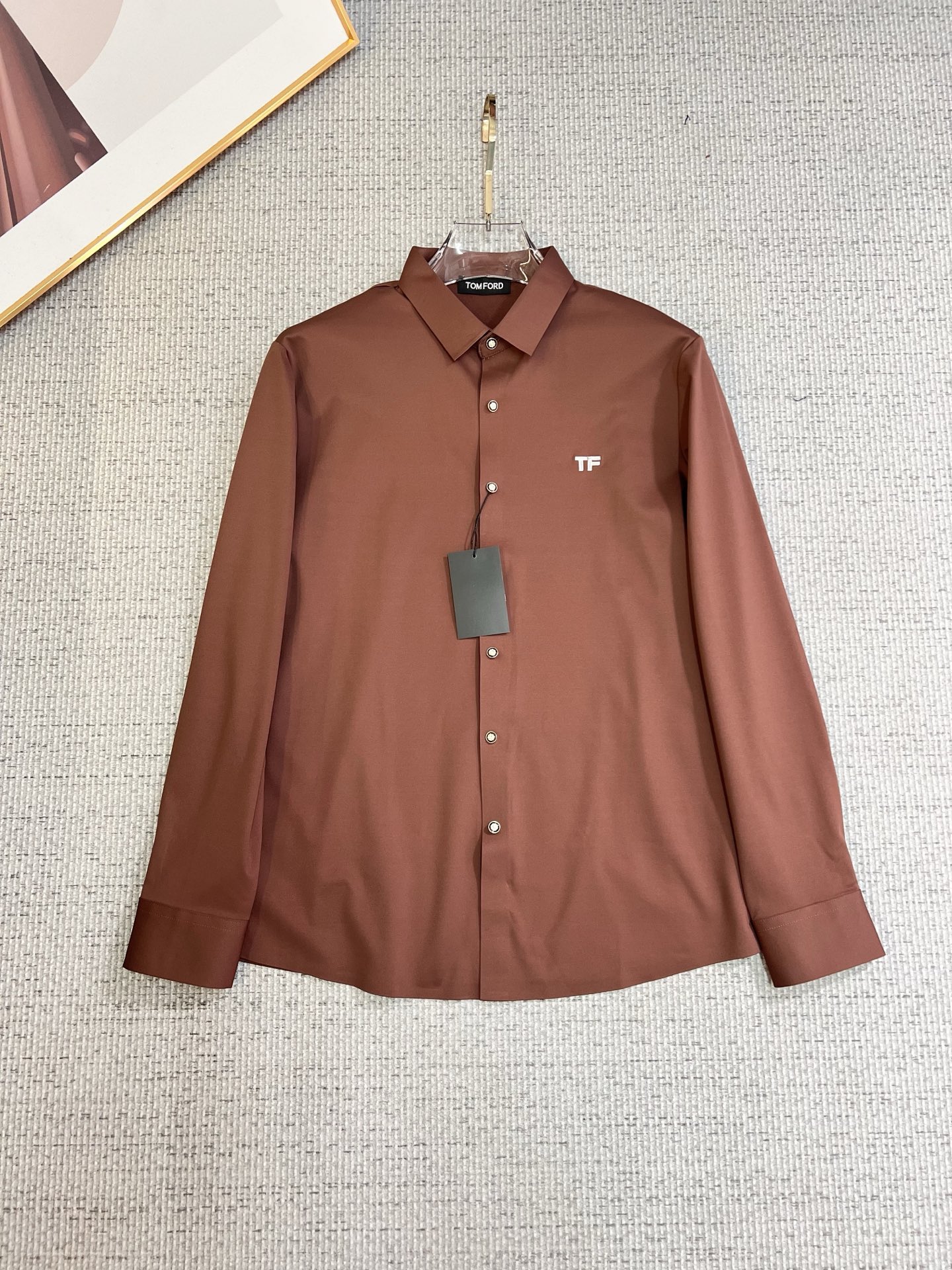 Tom Ford Male Shirt Cotton Slim Fit M-xl