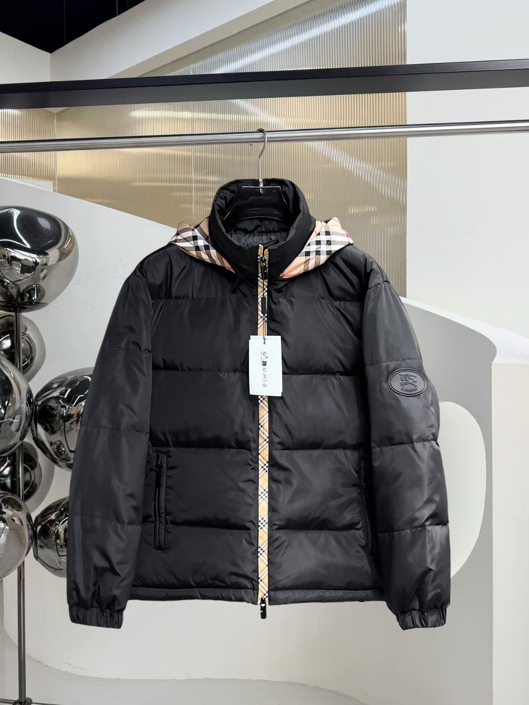 Burberry Couple Down Jacket Goose Down M-l-xl