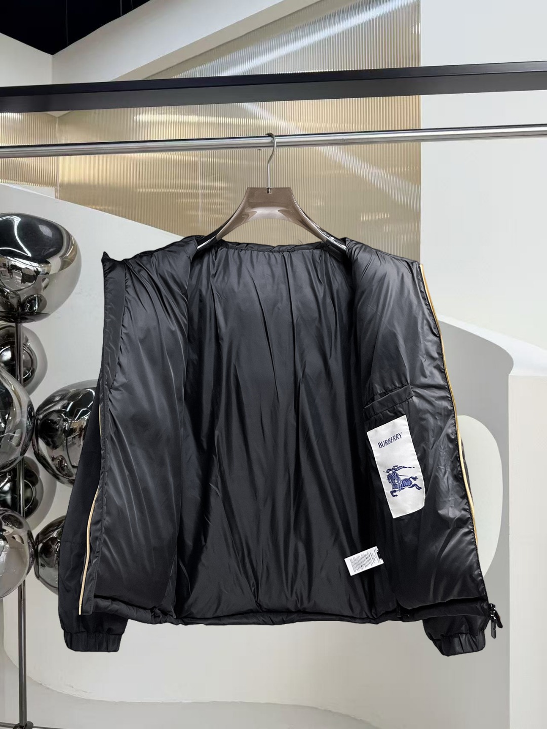 Burberry Couple Down Jacket Goose Down M-l-xl