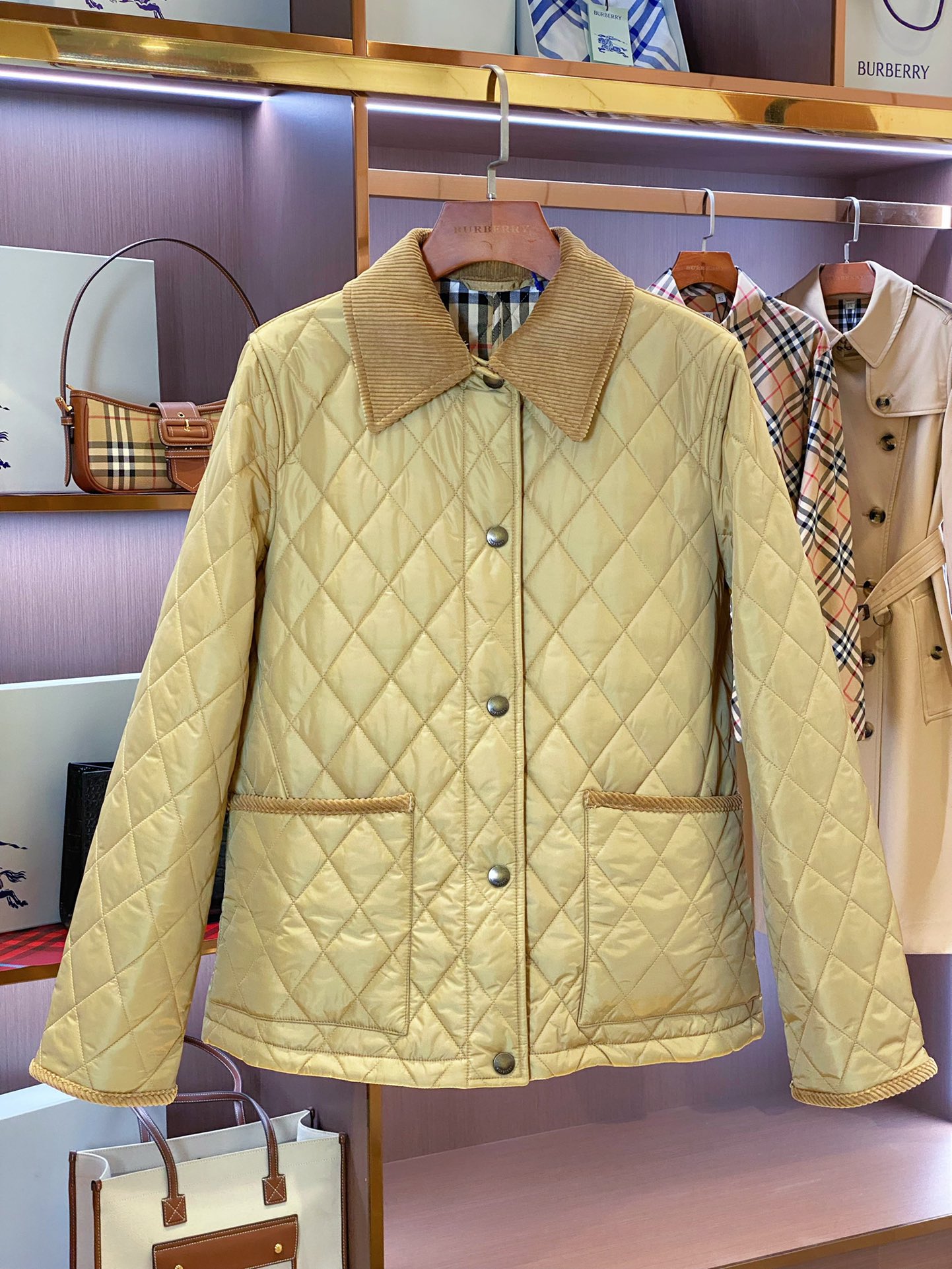 Burberry Female Jacket Cotton Black Slim Fit S-m-l-xl-xxl