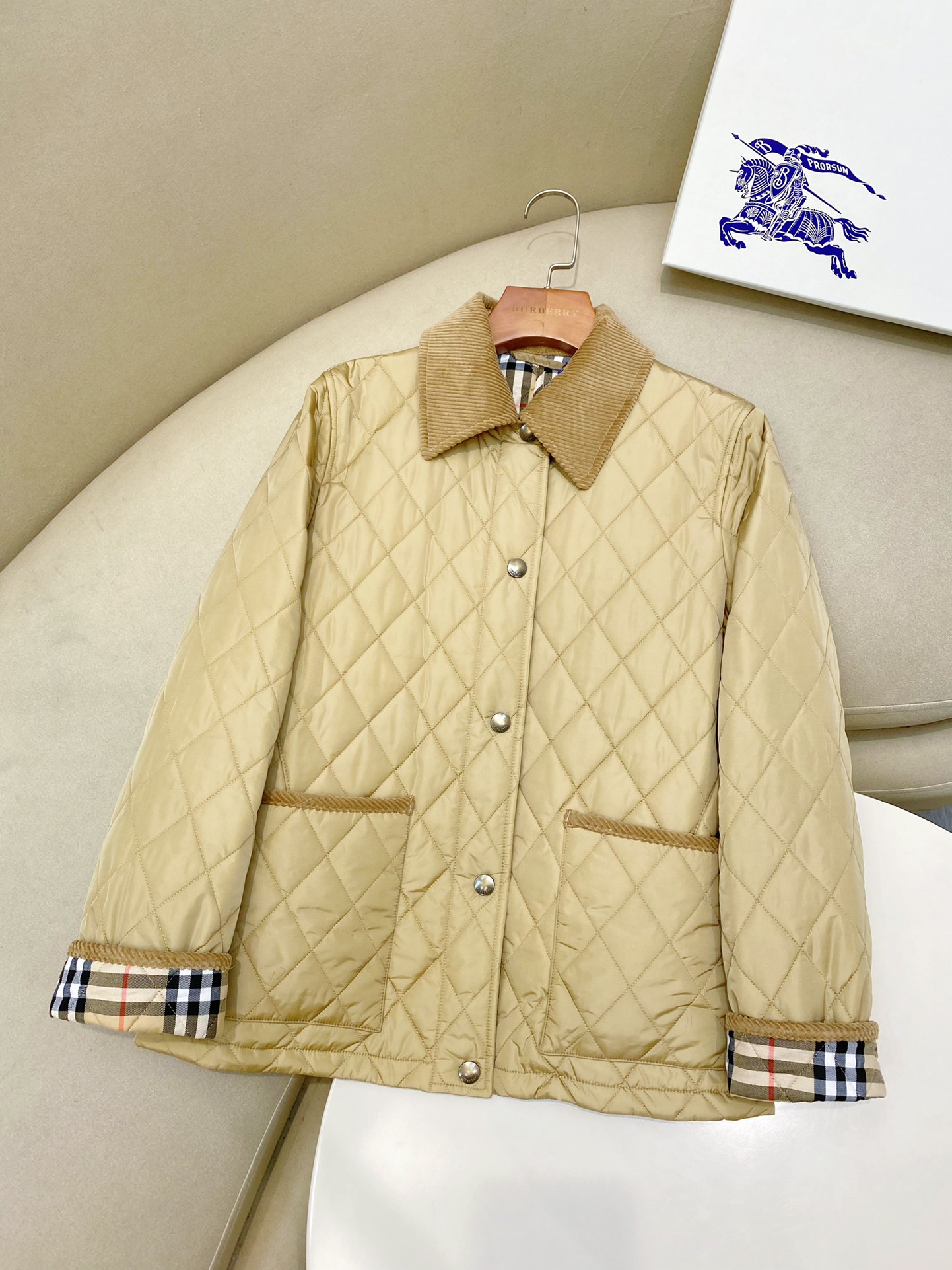 Burberry Female Jacket Cotton Black Slim Fit S-m-l-xl-xxl