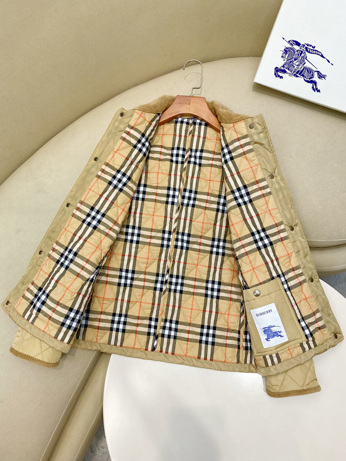 Burberry Female Jacket Cotton Black Slim Fit S-m-l-xl-xxl