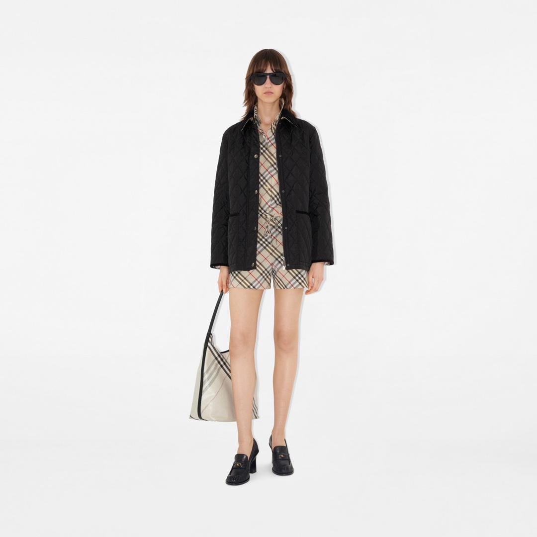 Burberry Female Jacket Cotton Black Slim Fit S-m-l-xl-xxl