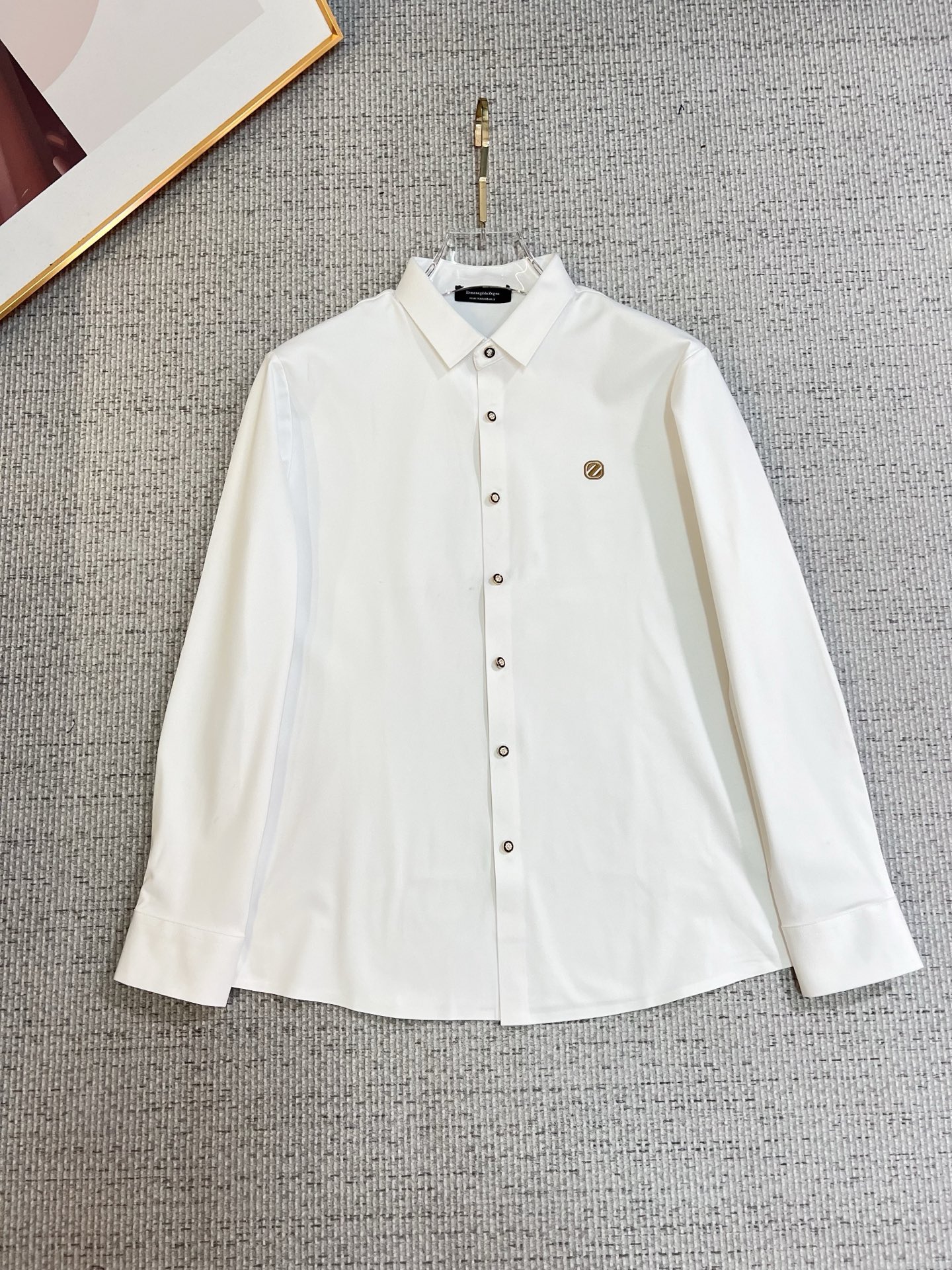 Ermenegildo Zegna Male Shirt Cotton Slim Fit M-xl