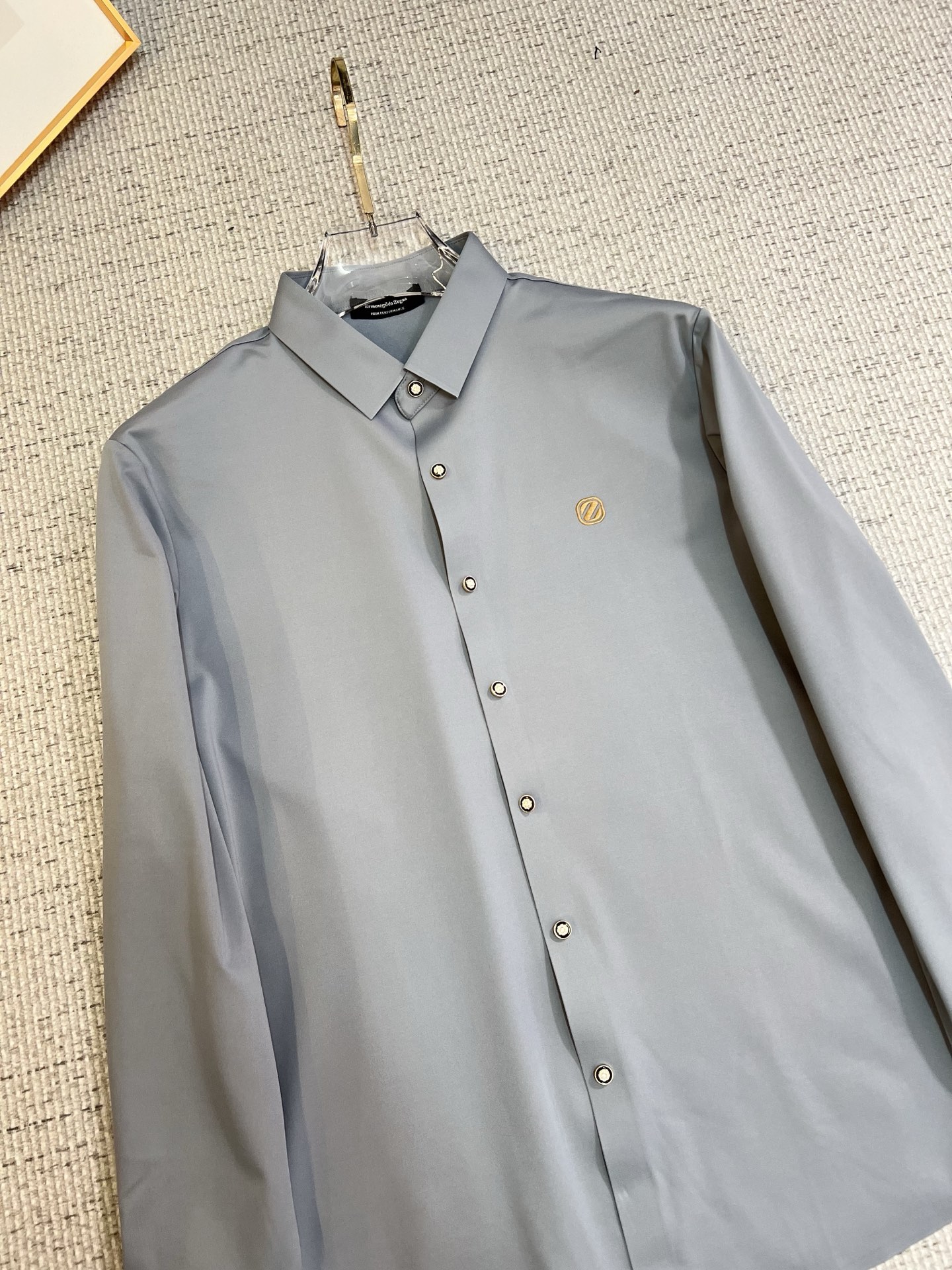 Ermenegildo Zegna Male Shirt Cotton Slim Fit M-xl