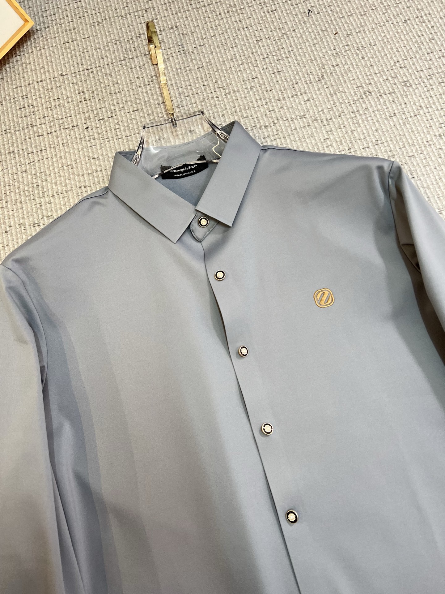 Ermenegildo Zegna Male Shirt Cotton Slim Fit M-xl