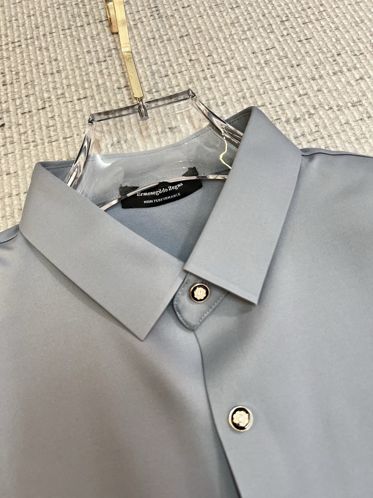 Ermenegildo Zegna Male Shirt Cotton Slim Fit M-xl