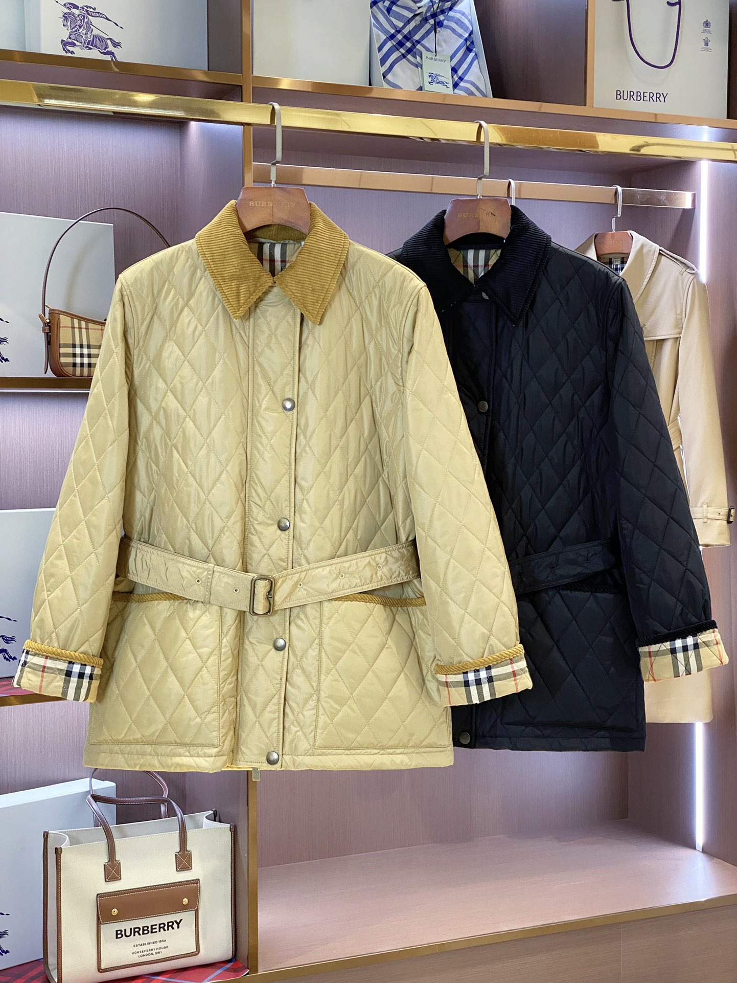 Burberry Female Jacket Cotton Black Loose Fit S-m-l-xl-xxl