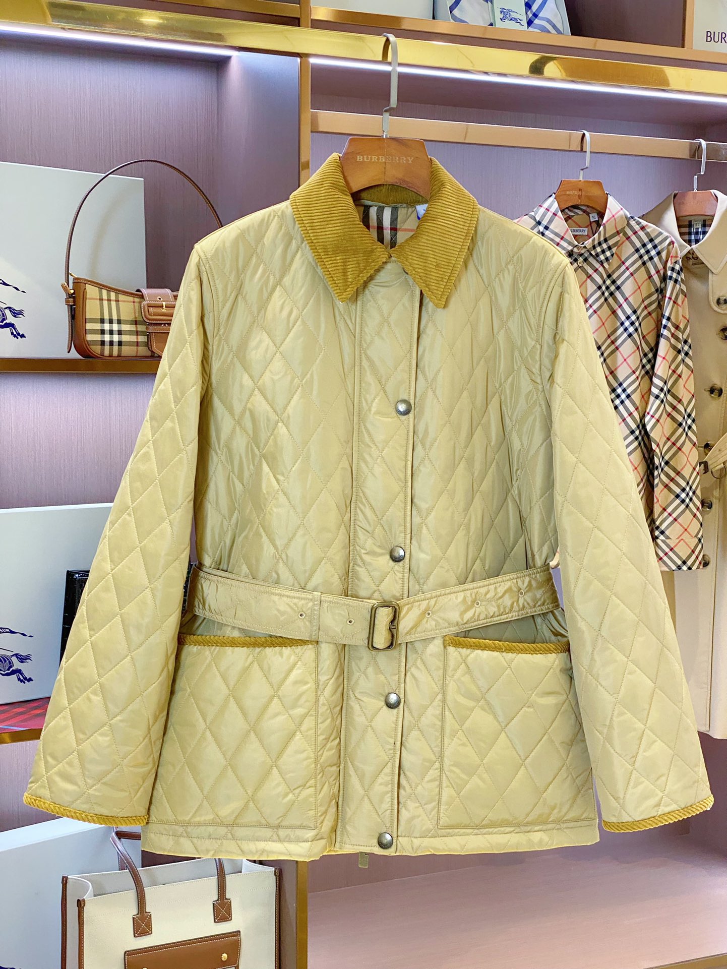 Burberry Female Jacket Cotton Black Loose Fit S-m-l-xl-xxl