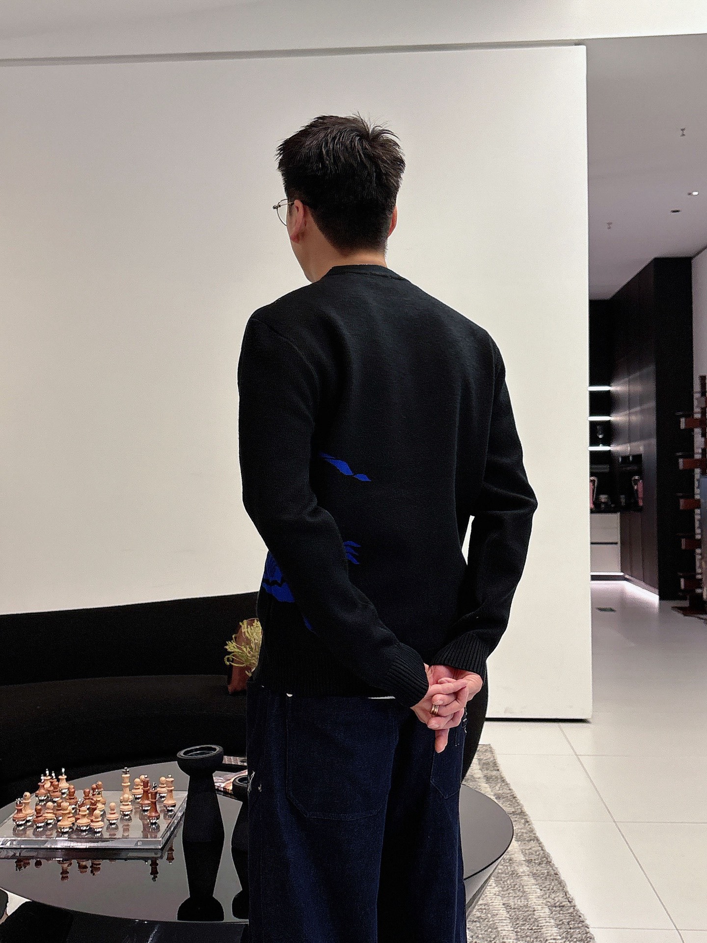 Burberry Male Basic Clothing Wool Loose Fit M-xl