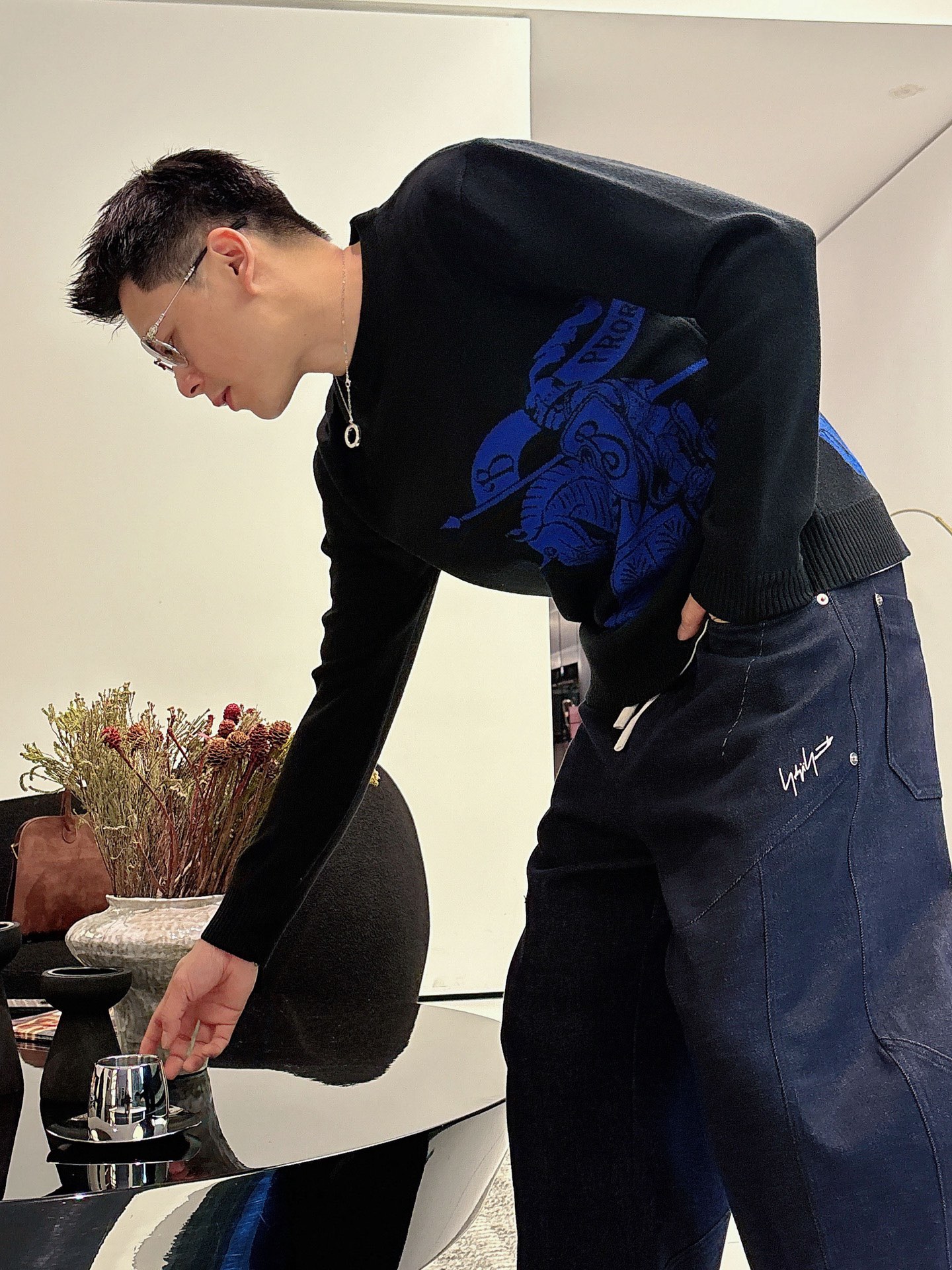 Burberry Male Basic Clothing Wool Loose Fit M-xl