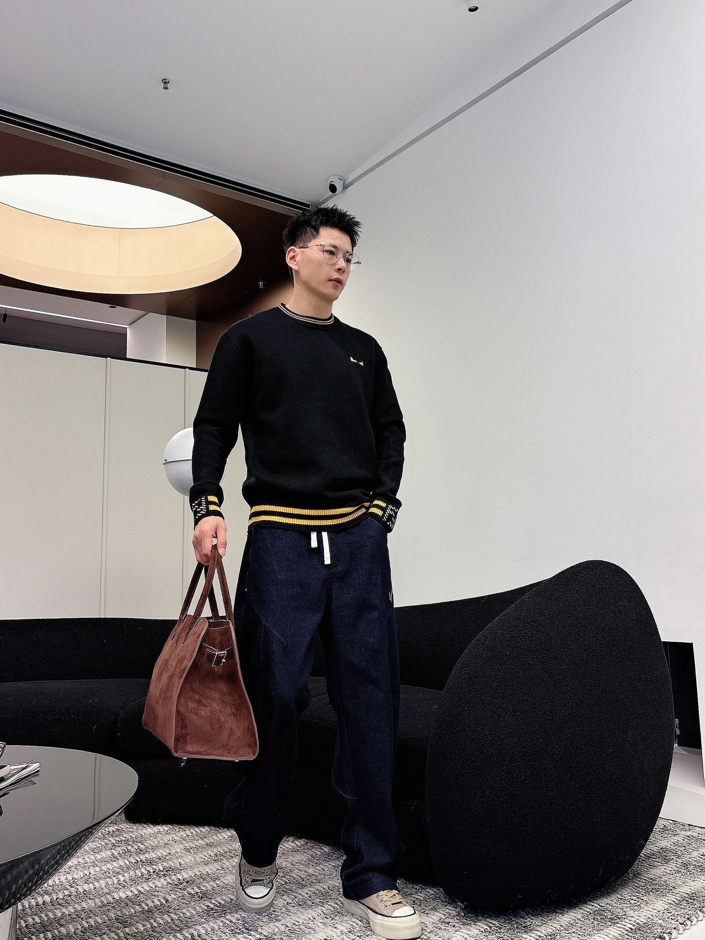 Fendi Male Basic Clothing Wool Loose Fit M-xl