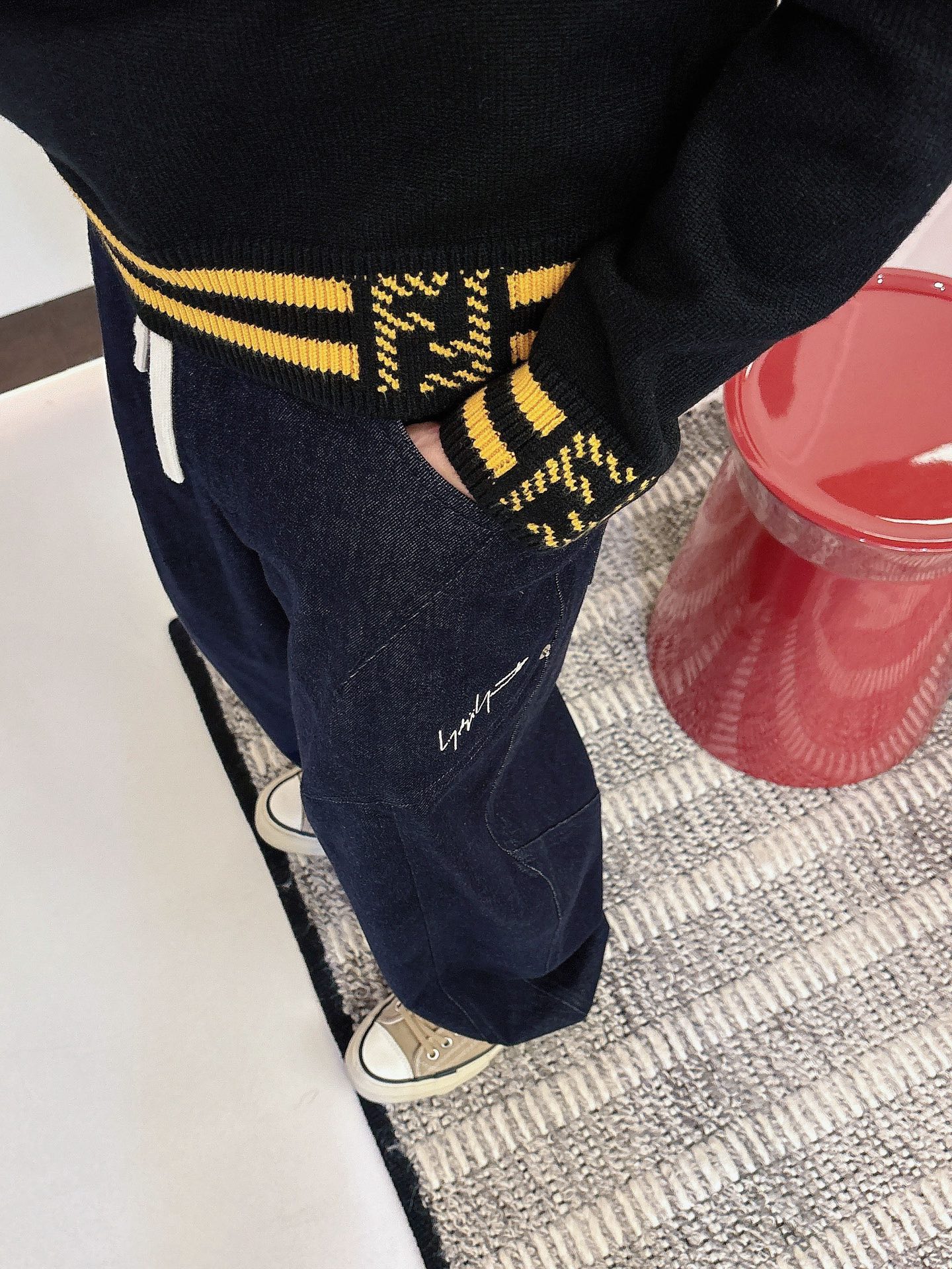 Fendi Male Basic Clothing Wool Loose Fit M-xl