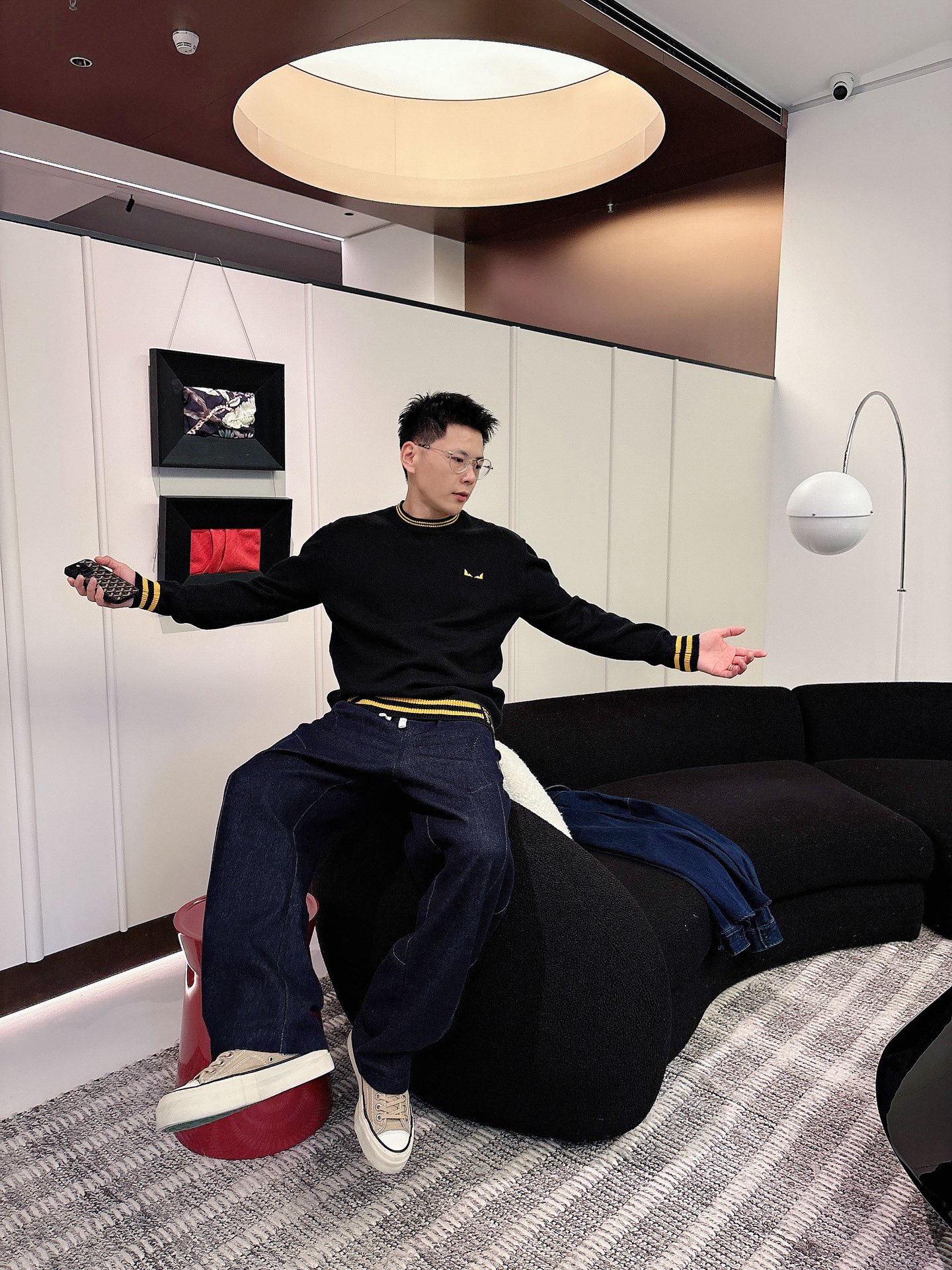 Fendi Male Basic Clothing Wool Loose Fit M-xl