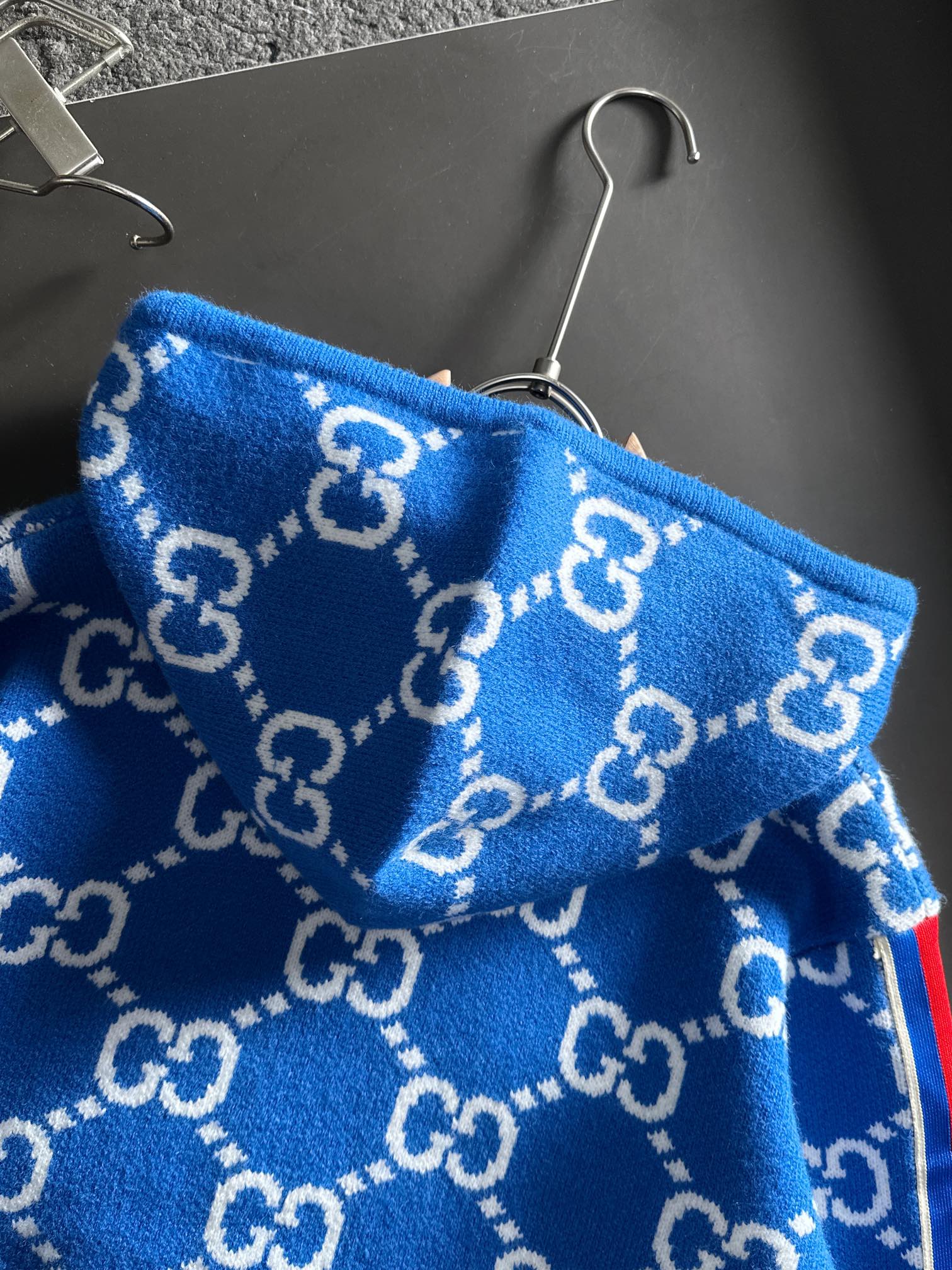 Gucci Hoodie Wool Blue S-xl