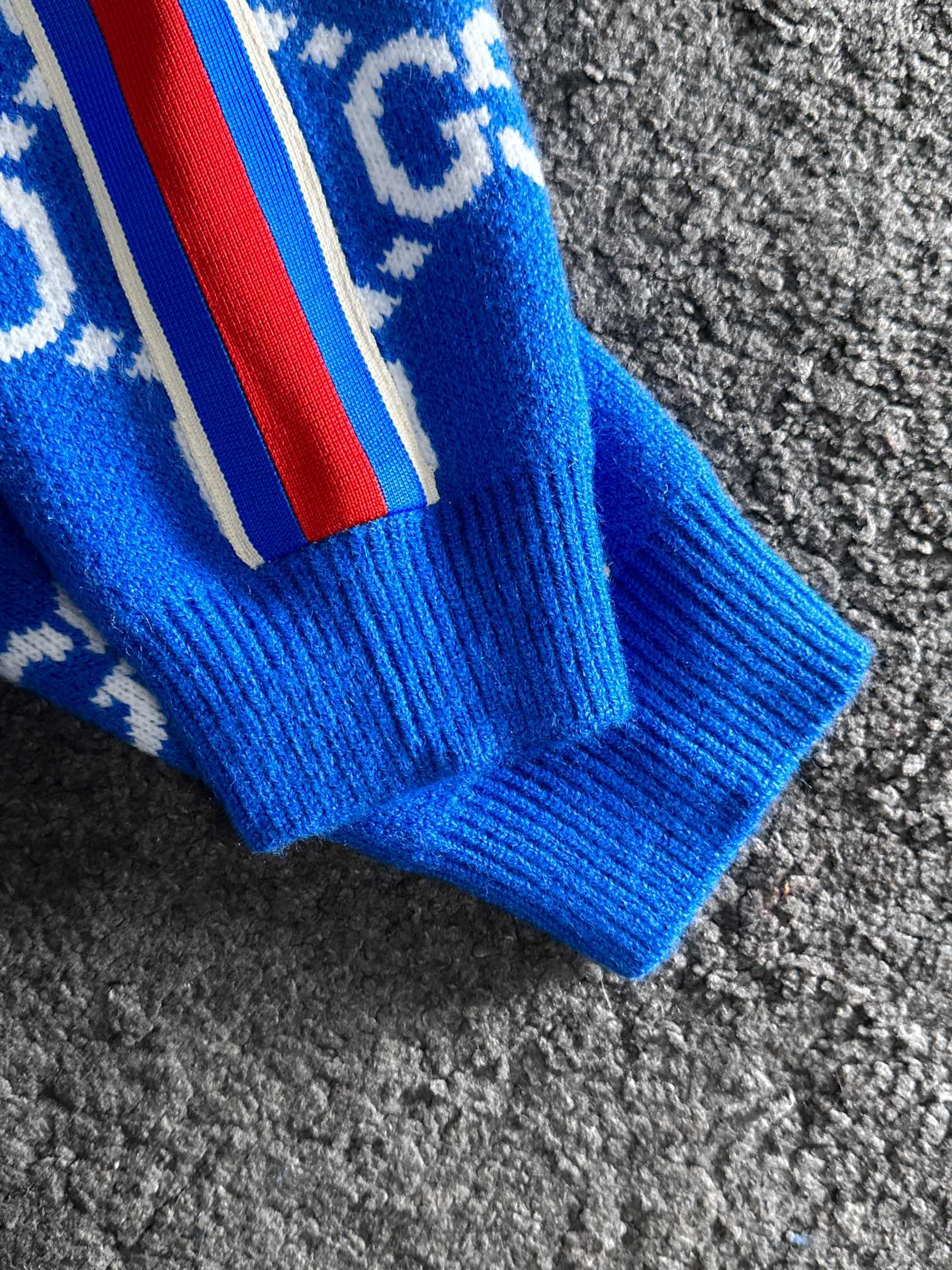 Gucci Hoodie Wool Blue S-xl