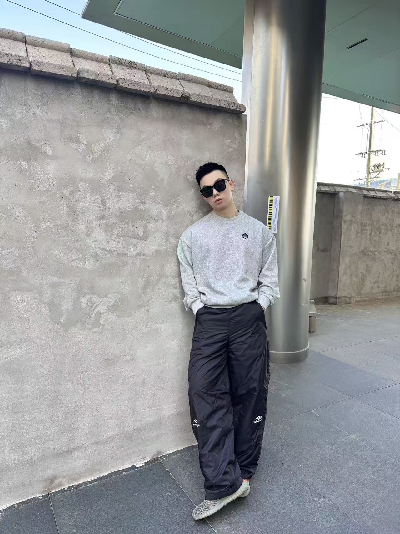Balenciaga Basic Clothing Black Printed S-m-l-xl