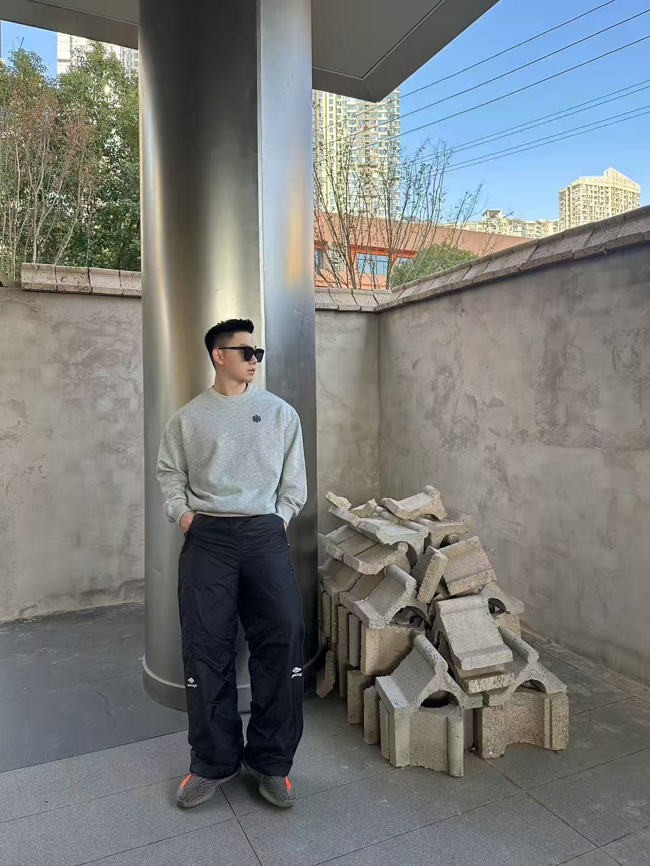 Balenciaga Basic Clothing Black Printed S-m-l-xl