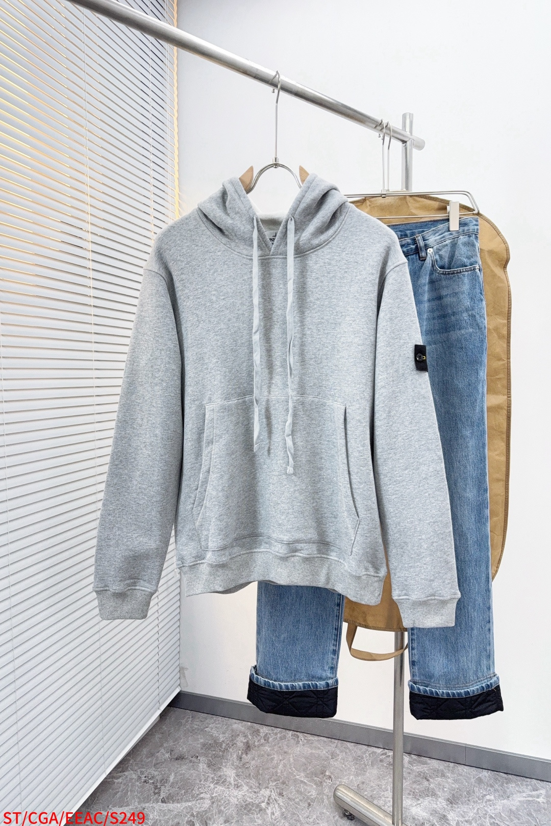 Stone Island Couple Hoodie Black Hooded S-m-l-xl-xxl