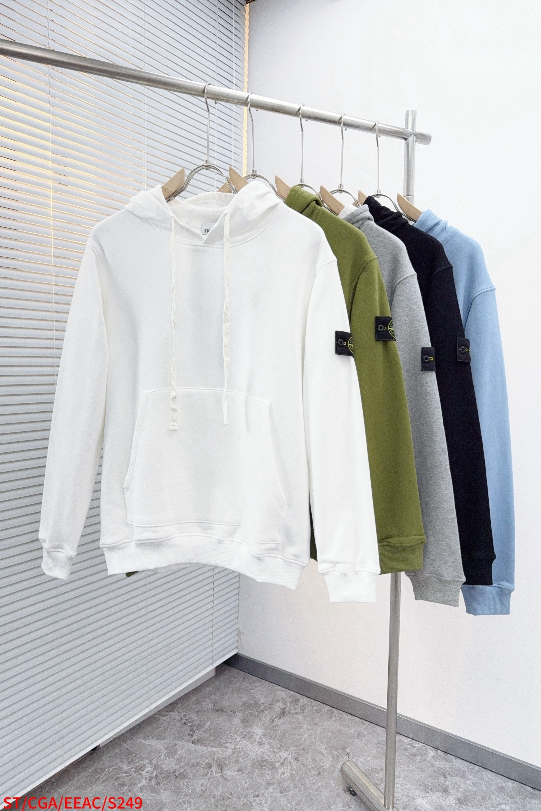 Stone Island Couple Hoodie Black Hooded S-m-l-xl-xxl