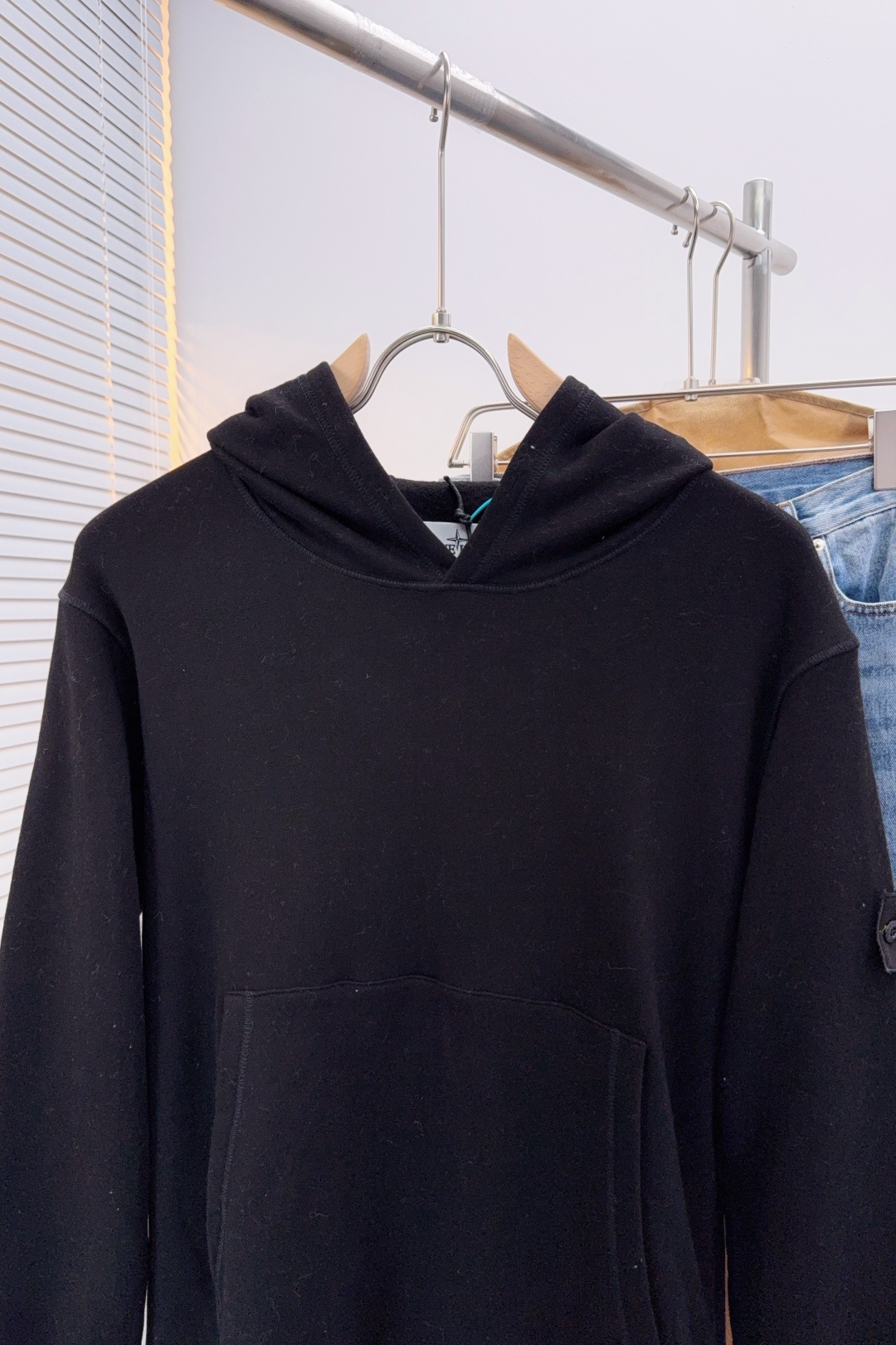 Stone Island Couple Hoodie Black Hooded S-m-l-xl-xxl