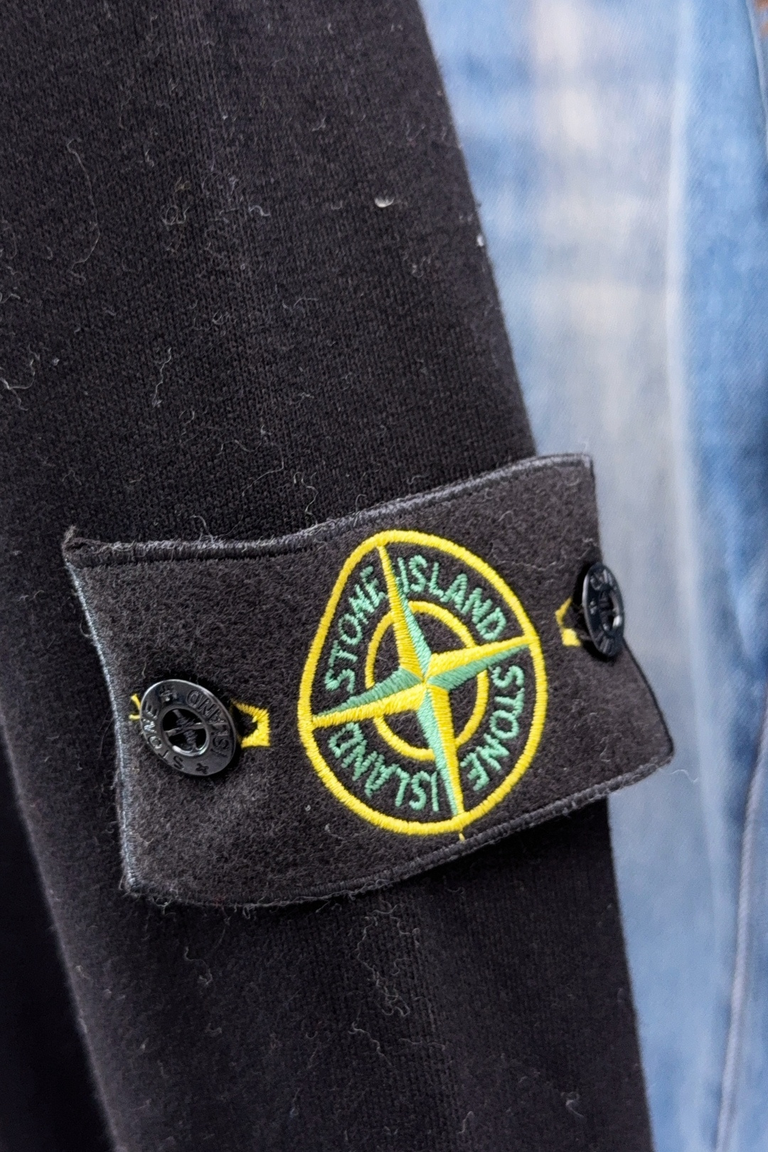 Stone Island Couple Hoodie Black Hooded S-m-l-xl-xxl