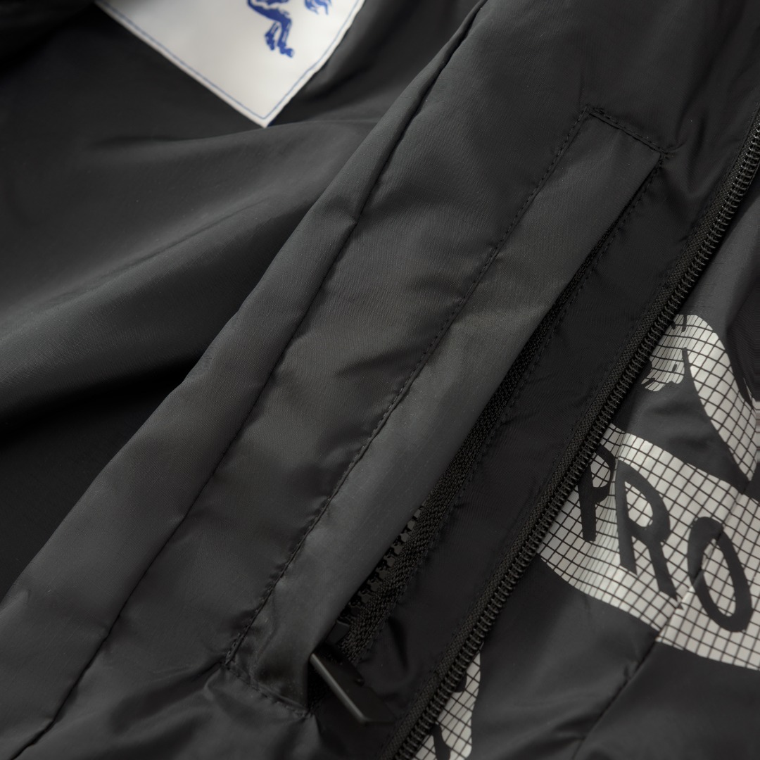 Burberry Jacket Black Hooded S-m-xl