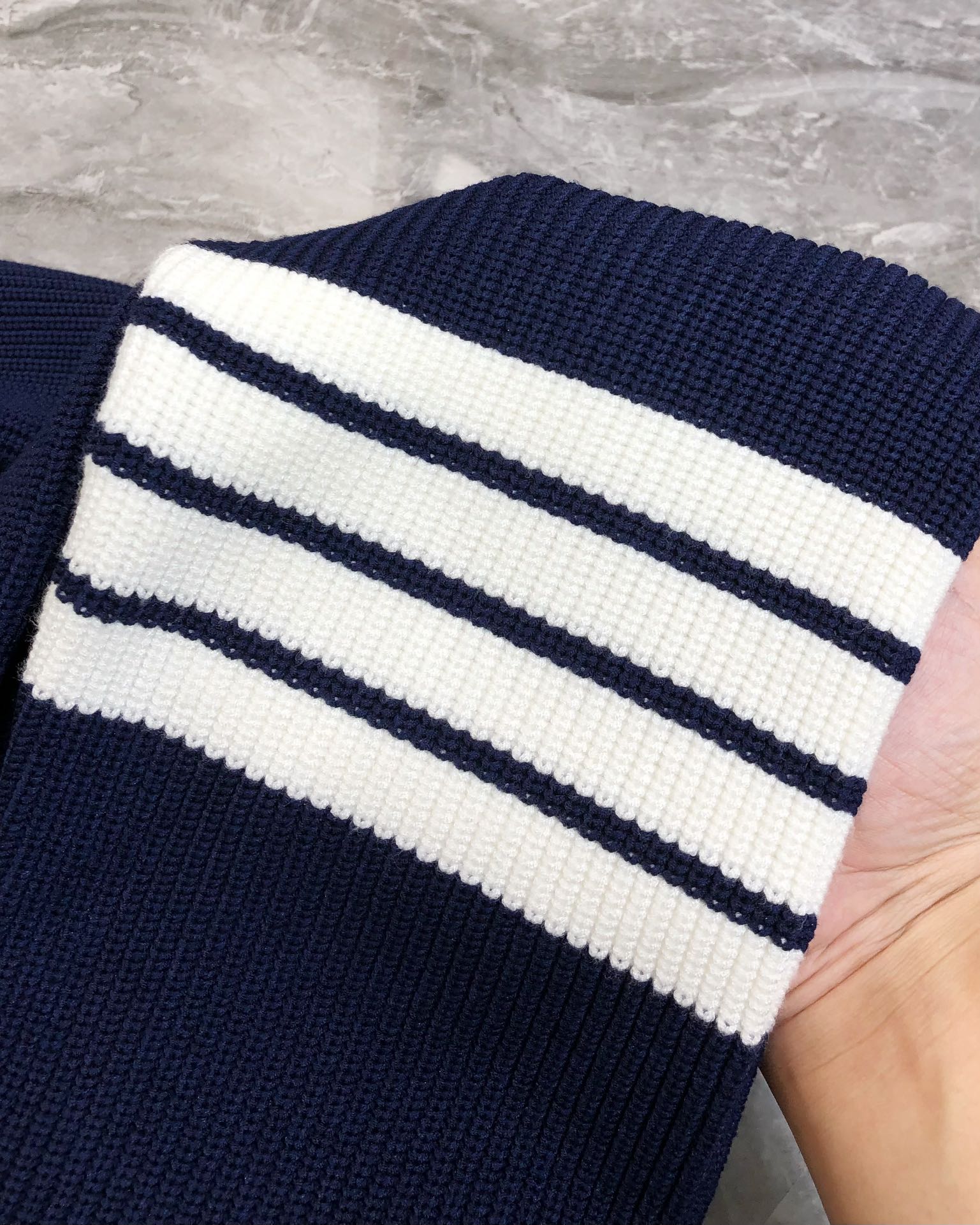 Thom Browne Male Basic Clothing Wool Blue M-xl
