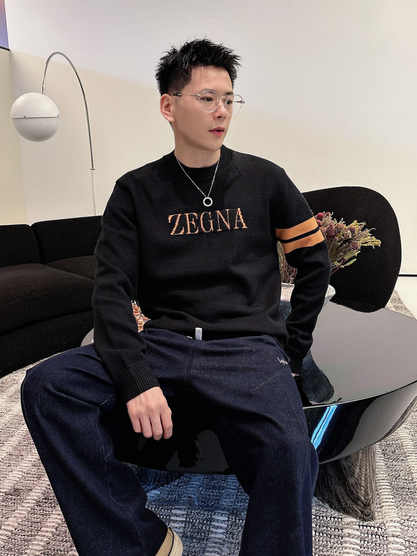 Male Basic Clothing Wool Loose Fit M-xl