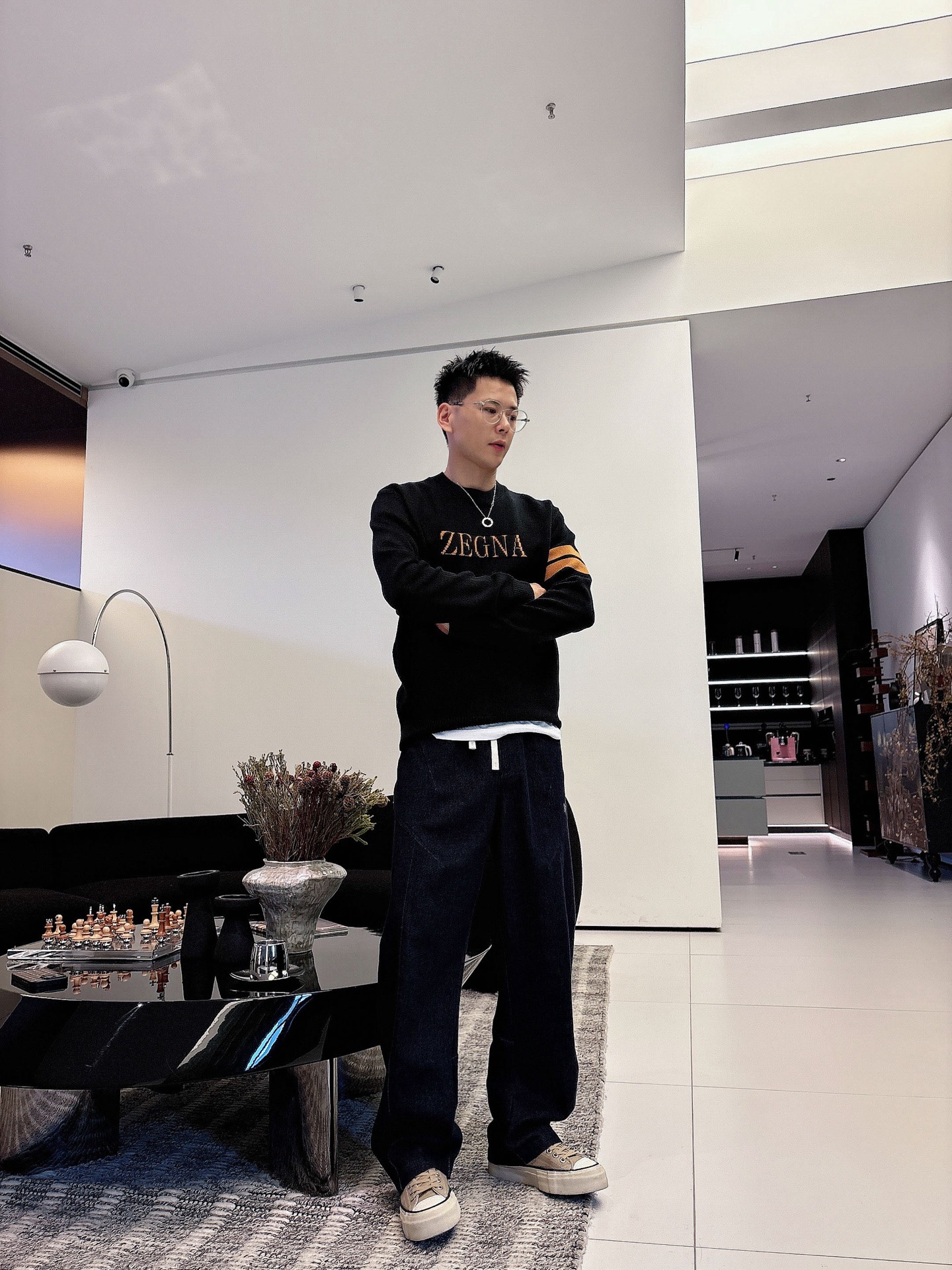 Male Basic Clothing Wool Loose Fit M-xl